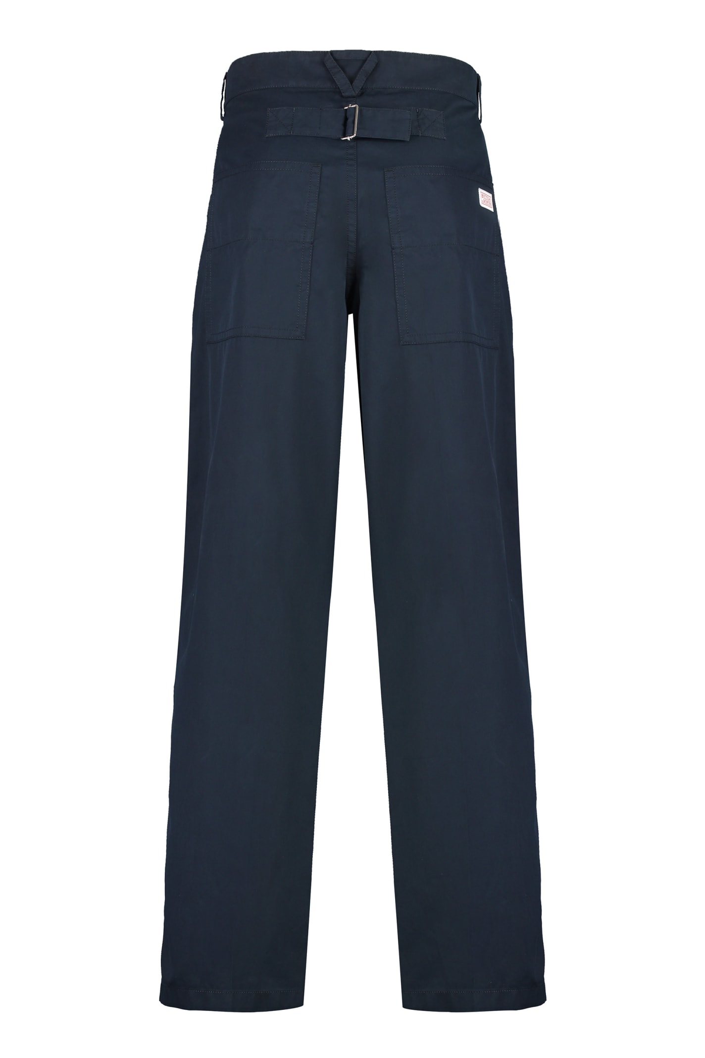 Bottega Veneta Men's Light Cotton Twill Trousers In Blue
