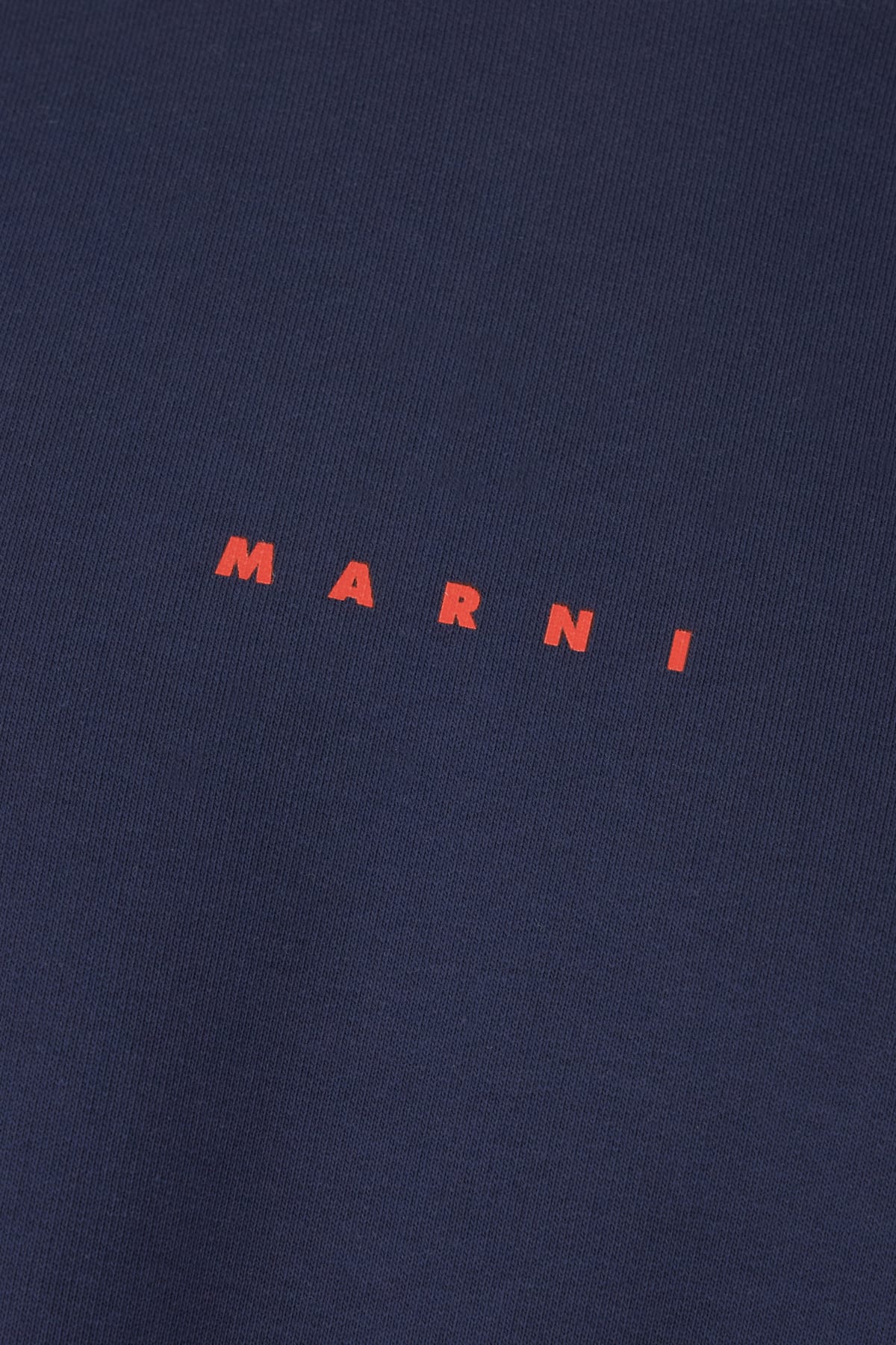 Shop Marni Navy Blue Cotton Sweatshirt In Blue Kyanite