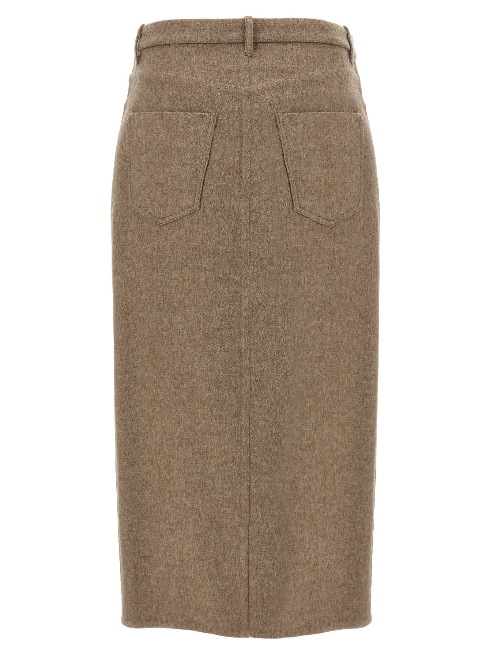 Brunello Cucinelli Wrapped Skirts Beige In Brown
