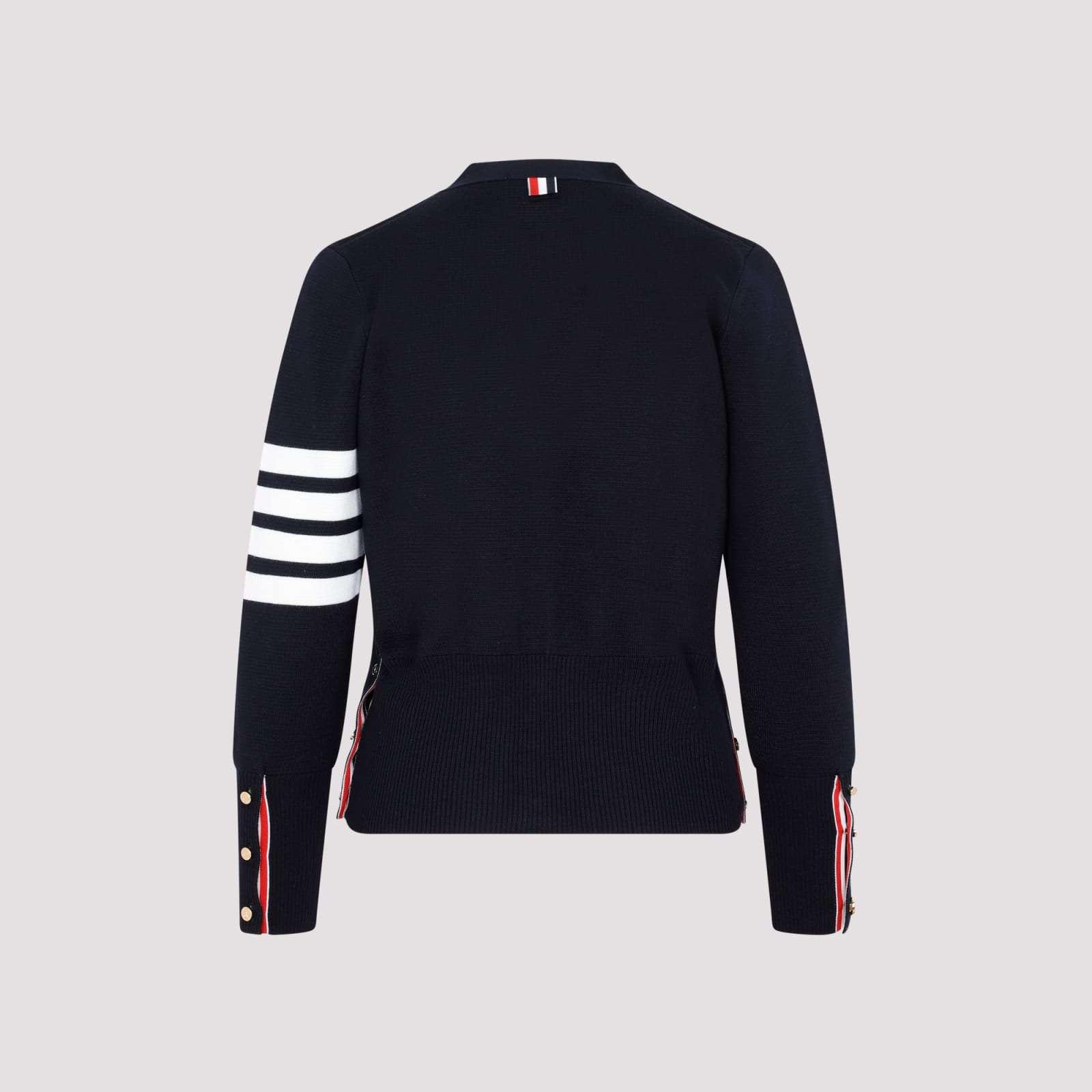 Shop Thom Browne Wool Milano Classic Cardigan In Navy