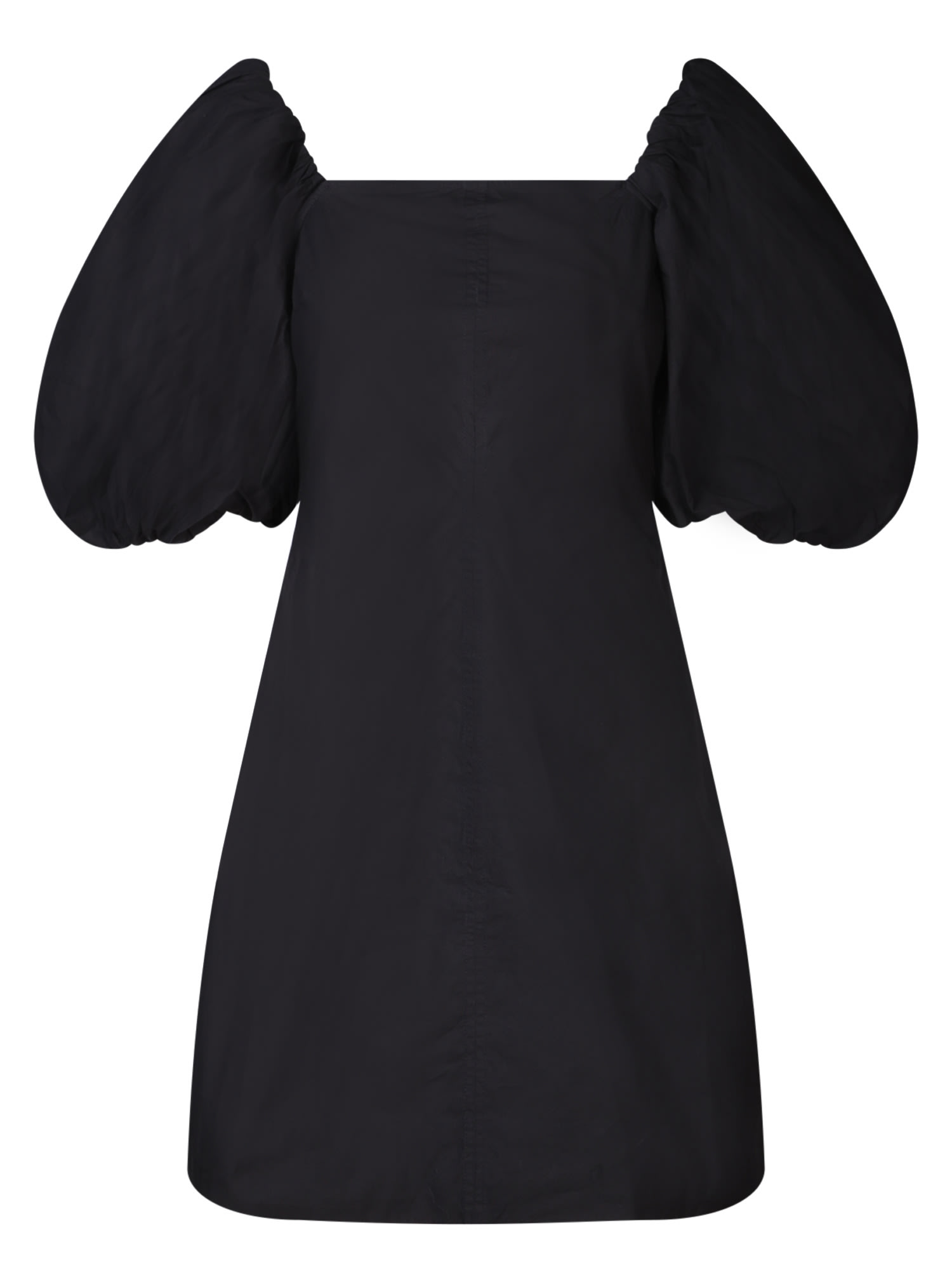 Black Mini Puff Sleeve Dress