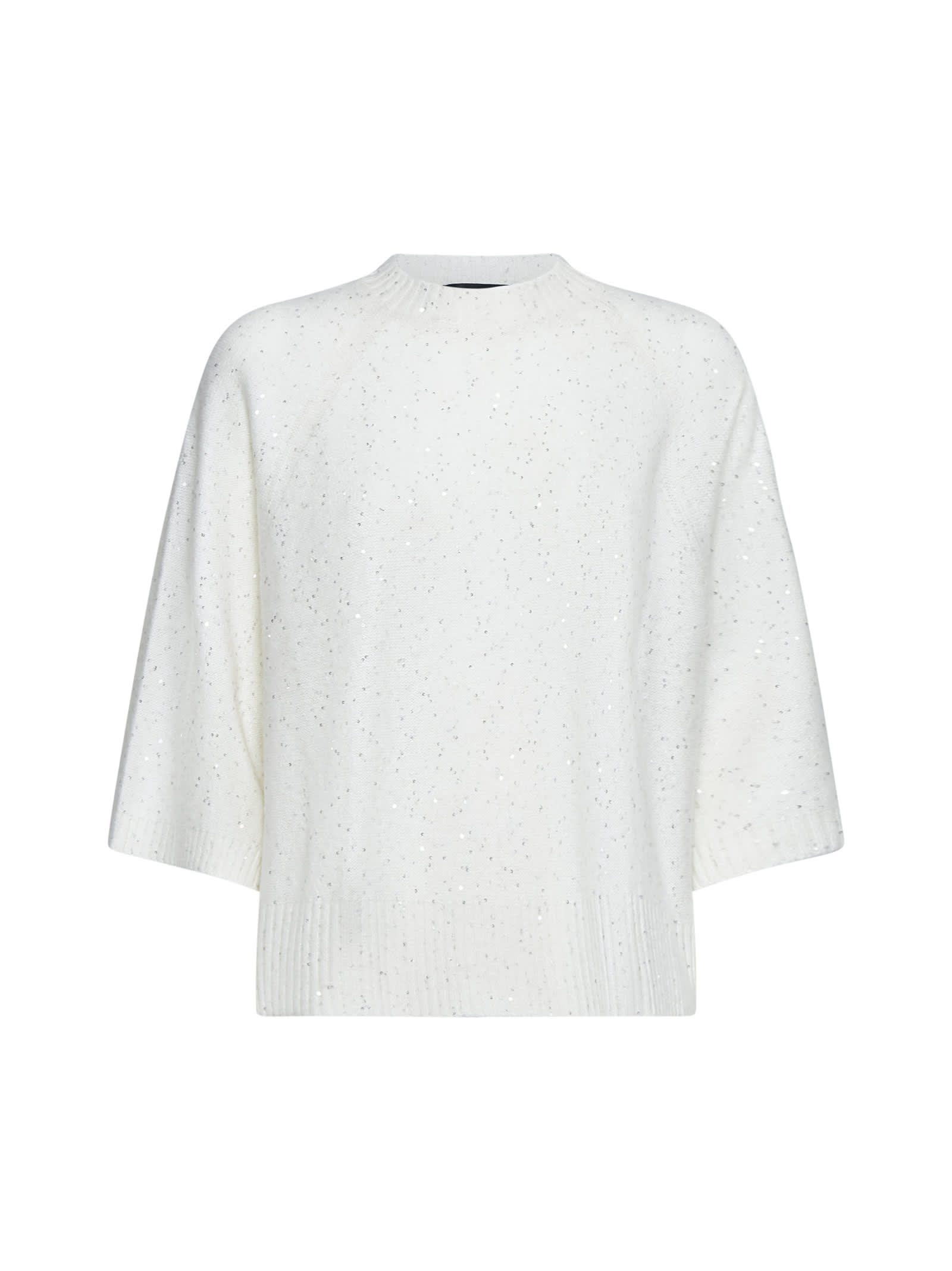 Shop Fabiana Filippi Sweater In Rafia