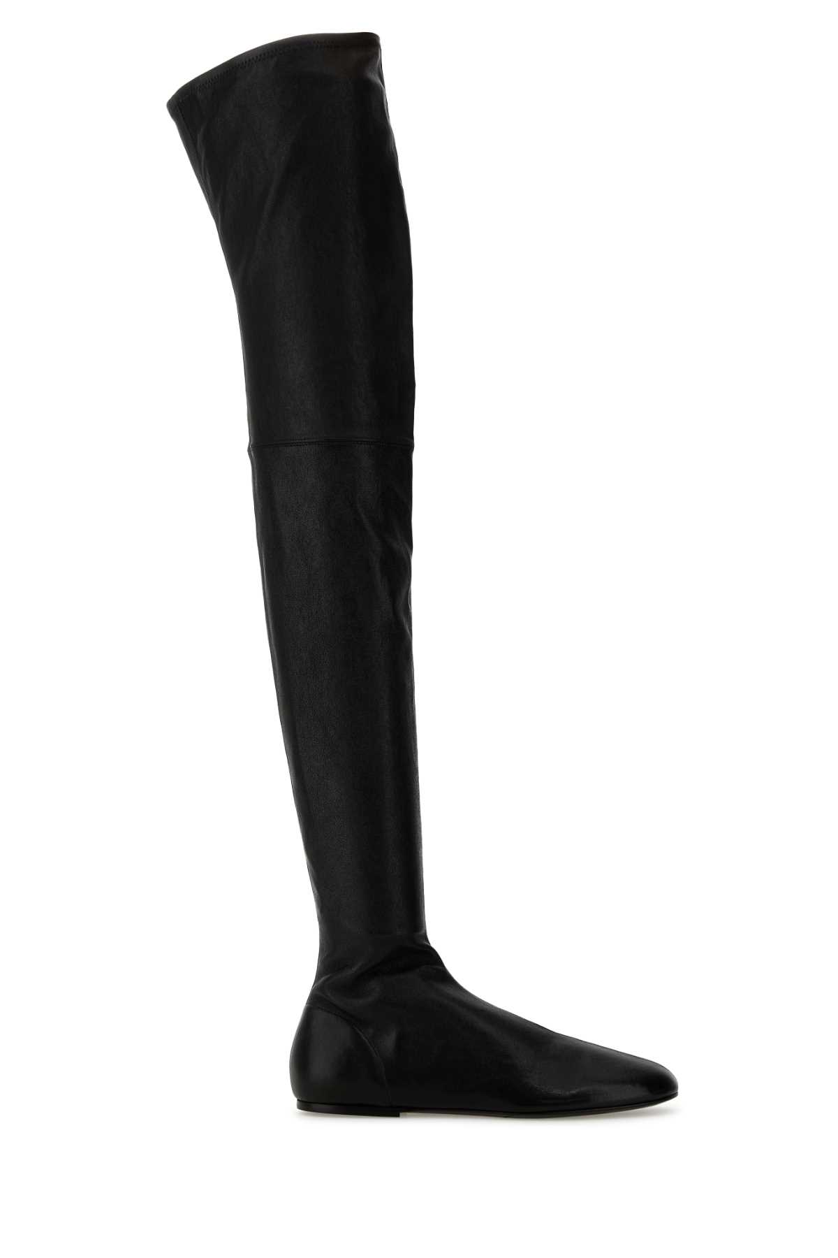 Co Black Leather Boots In Black