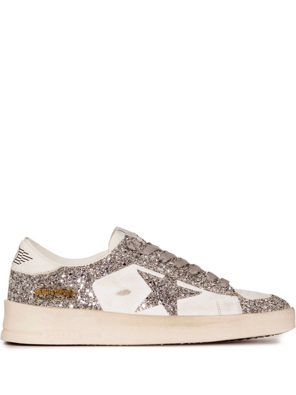 Golden Goose Stardan Leather Sneakers In Animal Print