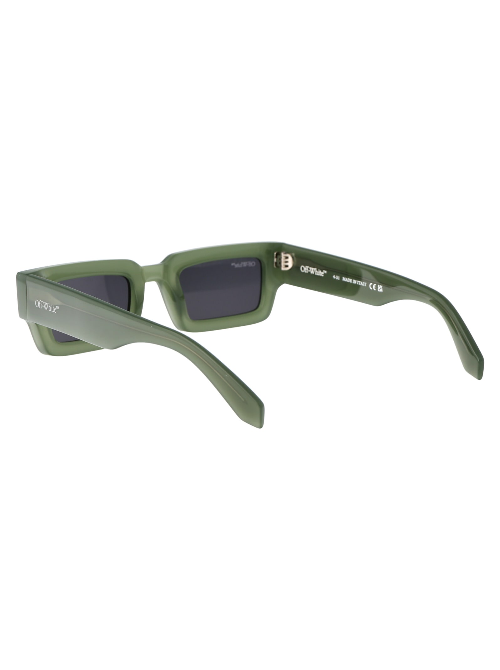 Shop Off-white Lecce Sunglasses In 5507 Sage Green