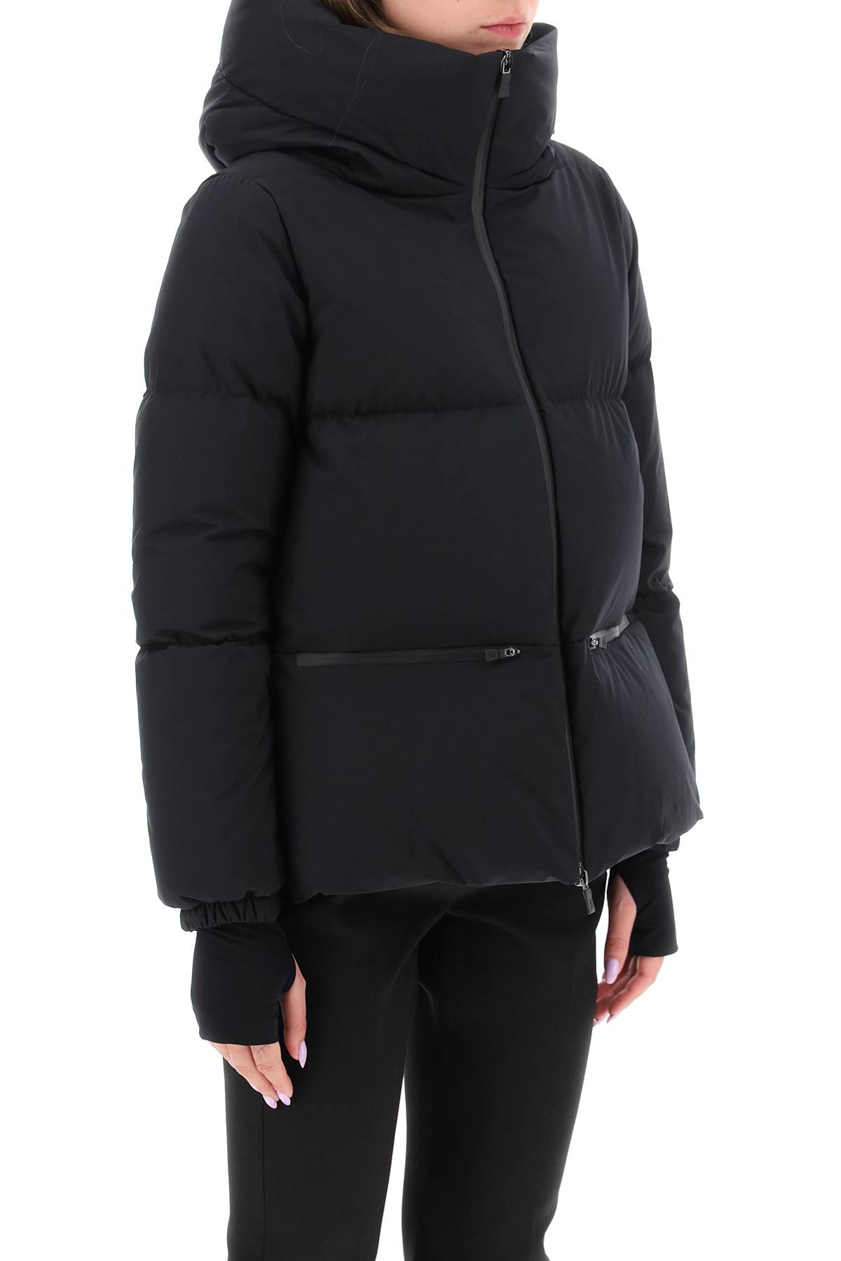 Shop Herno Down Jacket In Gore-tex Infinium Windstopper In Black