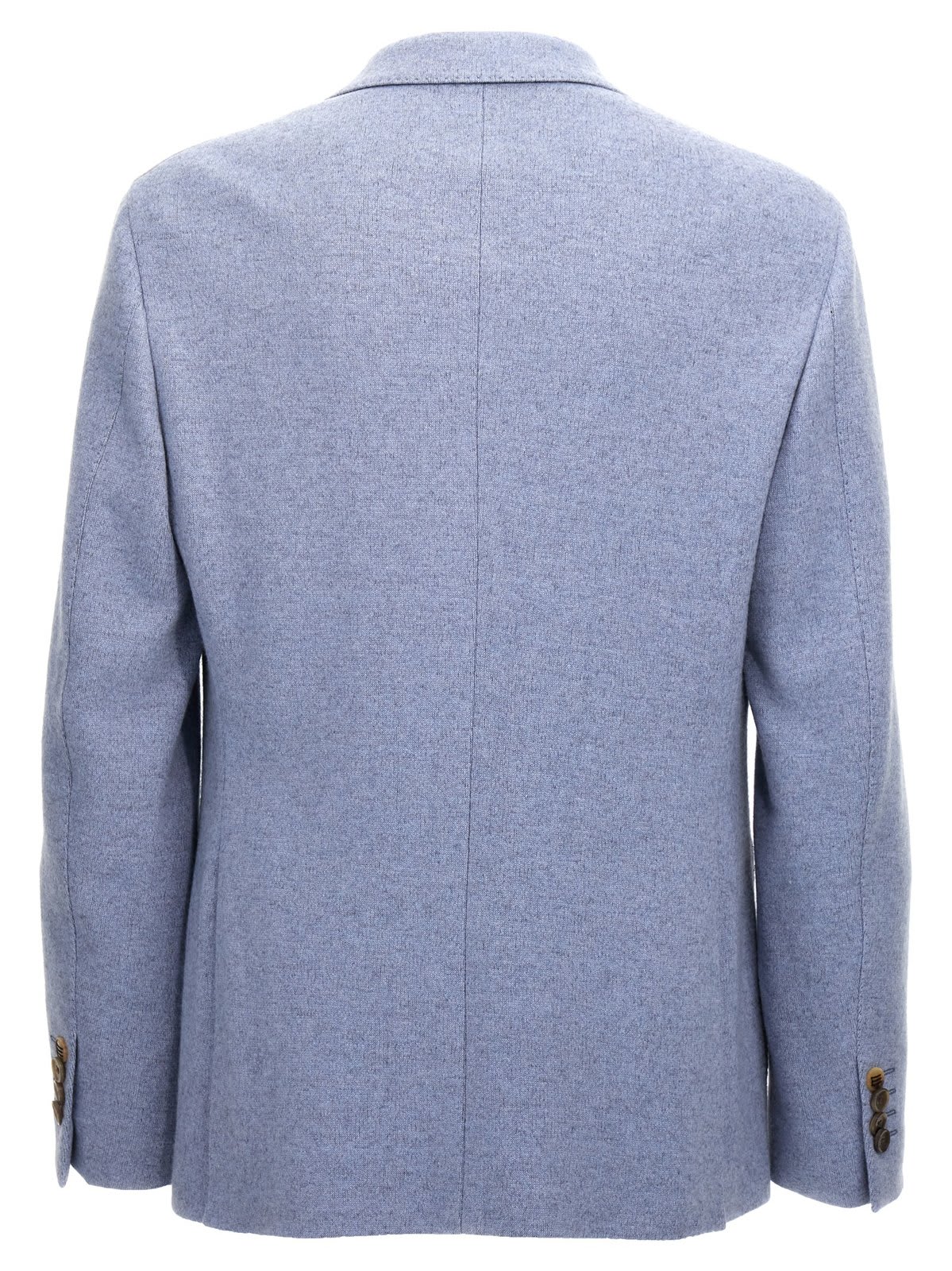 Shop Etro Logo Patch Single-breasted Blazer In Clear Blue