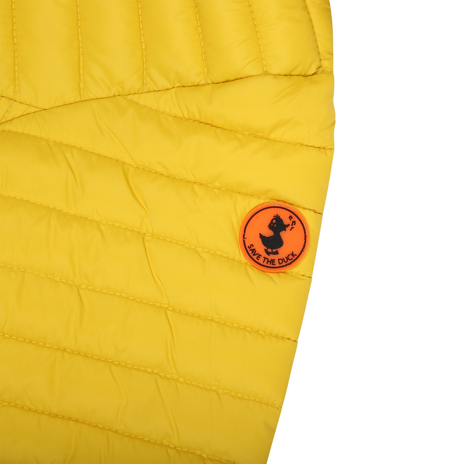 Shop Save The Duck Yellow Downn-jacket Nene For Baby Boy With Logo