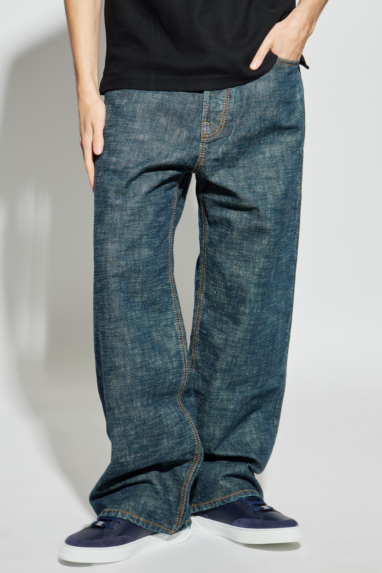 Lanvin Wide-leg Jeans In Blue