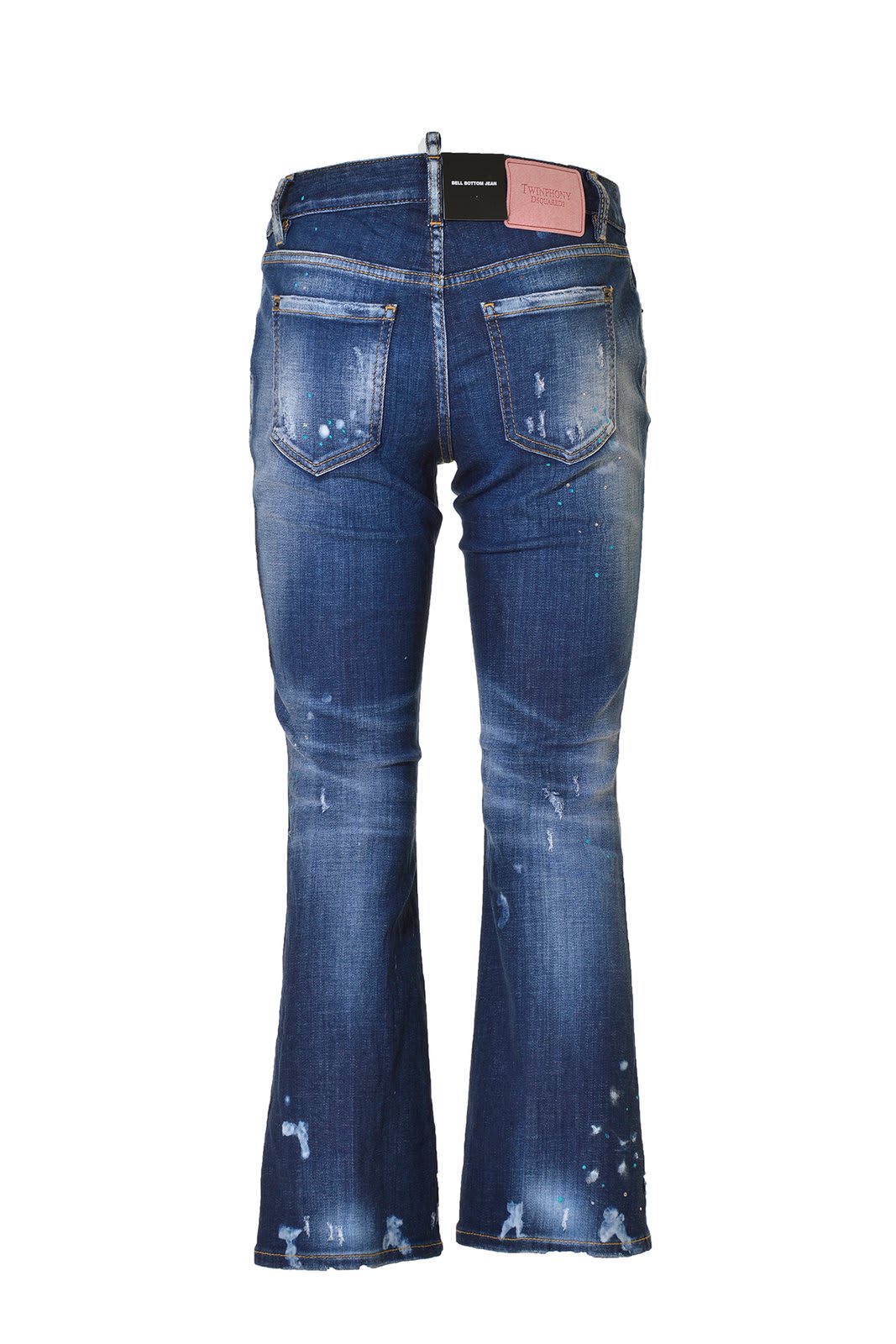 Shop Dsquared2 Distressed Skinny Jeans In Blu Denim