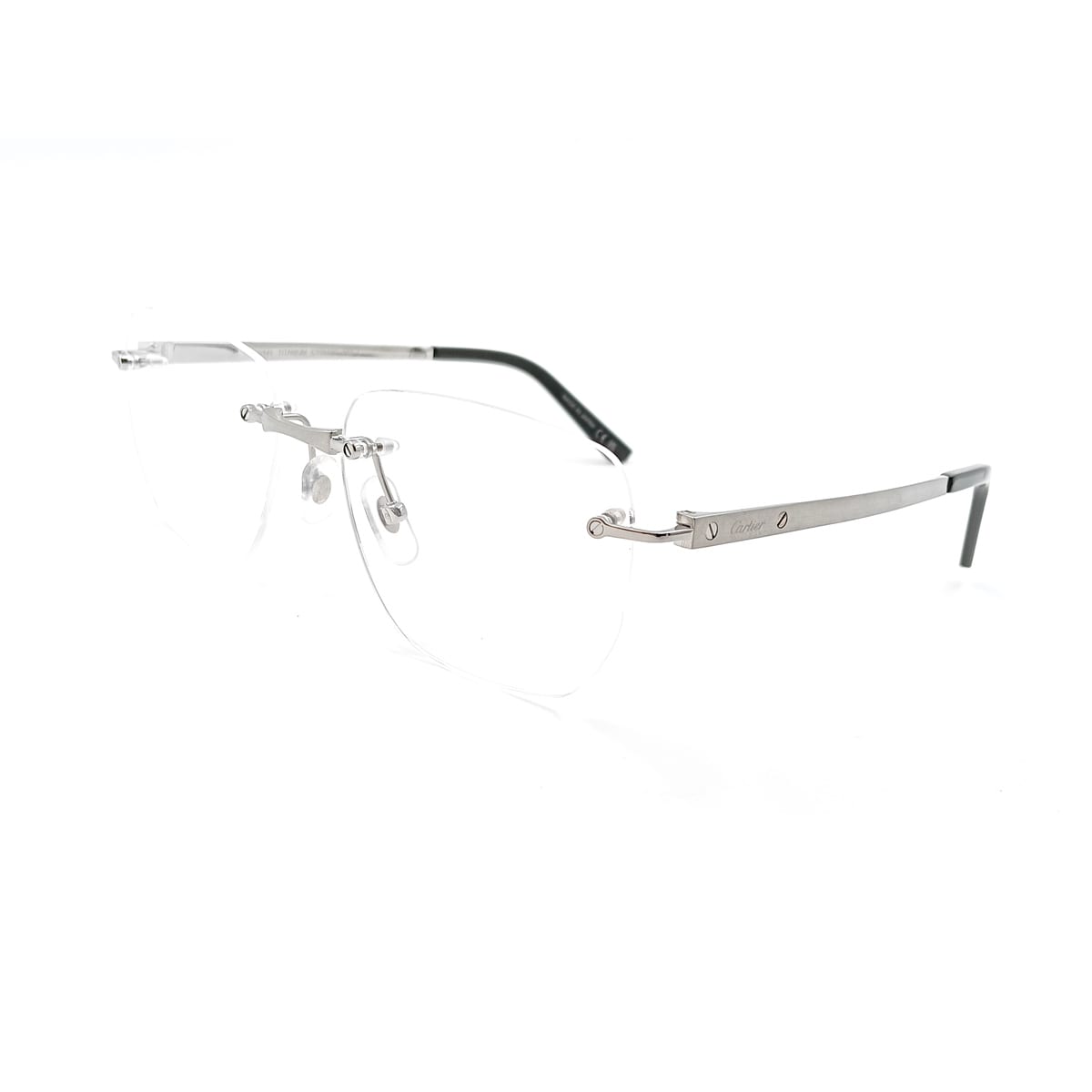Cartier Ct0512o Santos De 003 Ruthenium Glasses