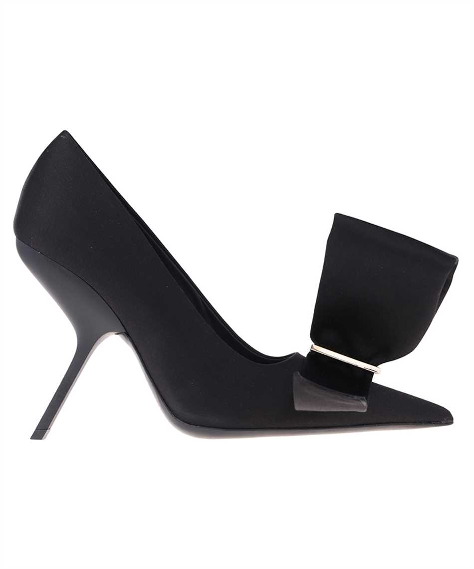 Shop Ferragamo Erica Bow Pumps In Black