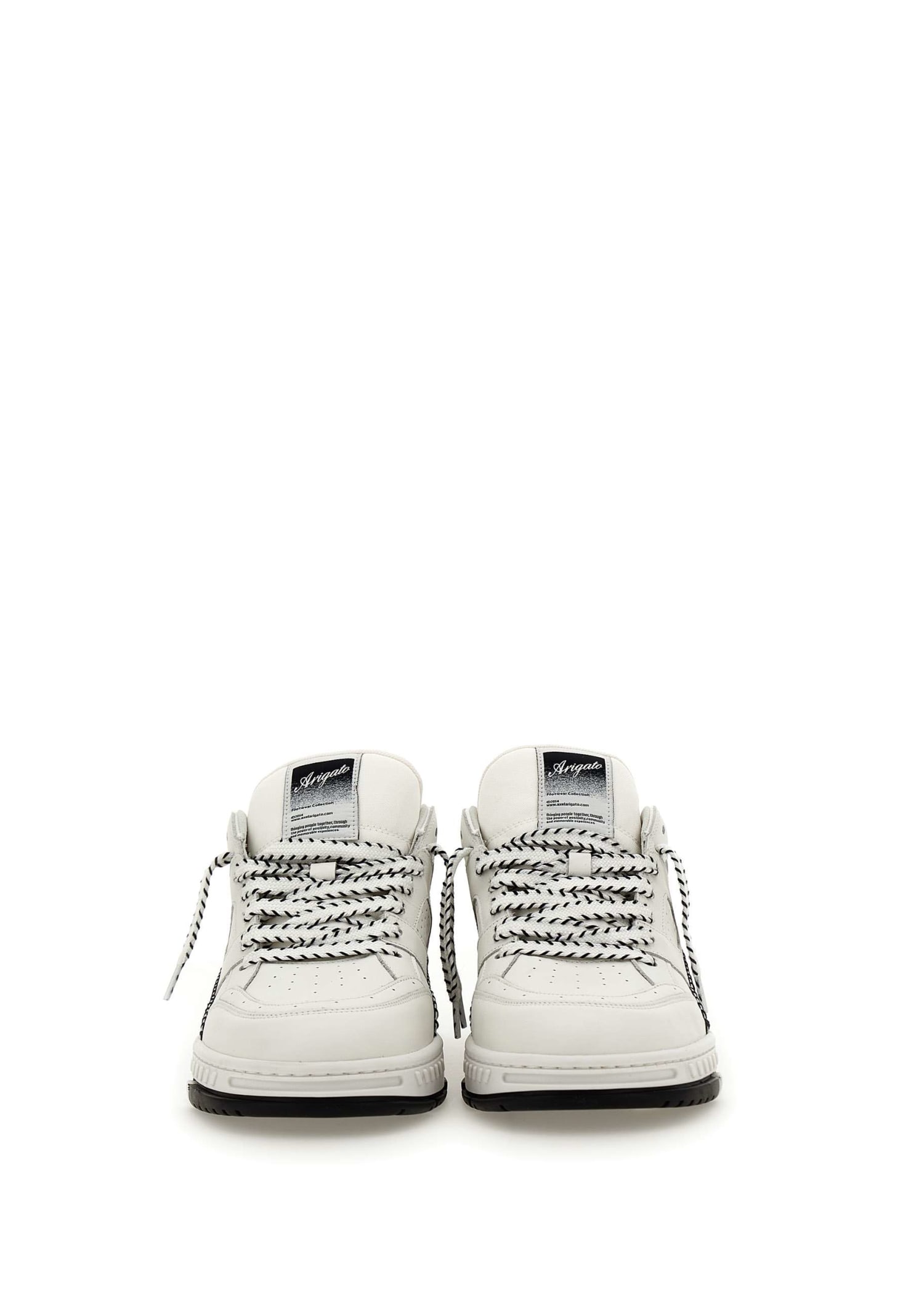 Shop Axel Arigato Area Lo Stitch Leather Sneakers In White