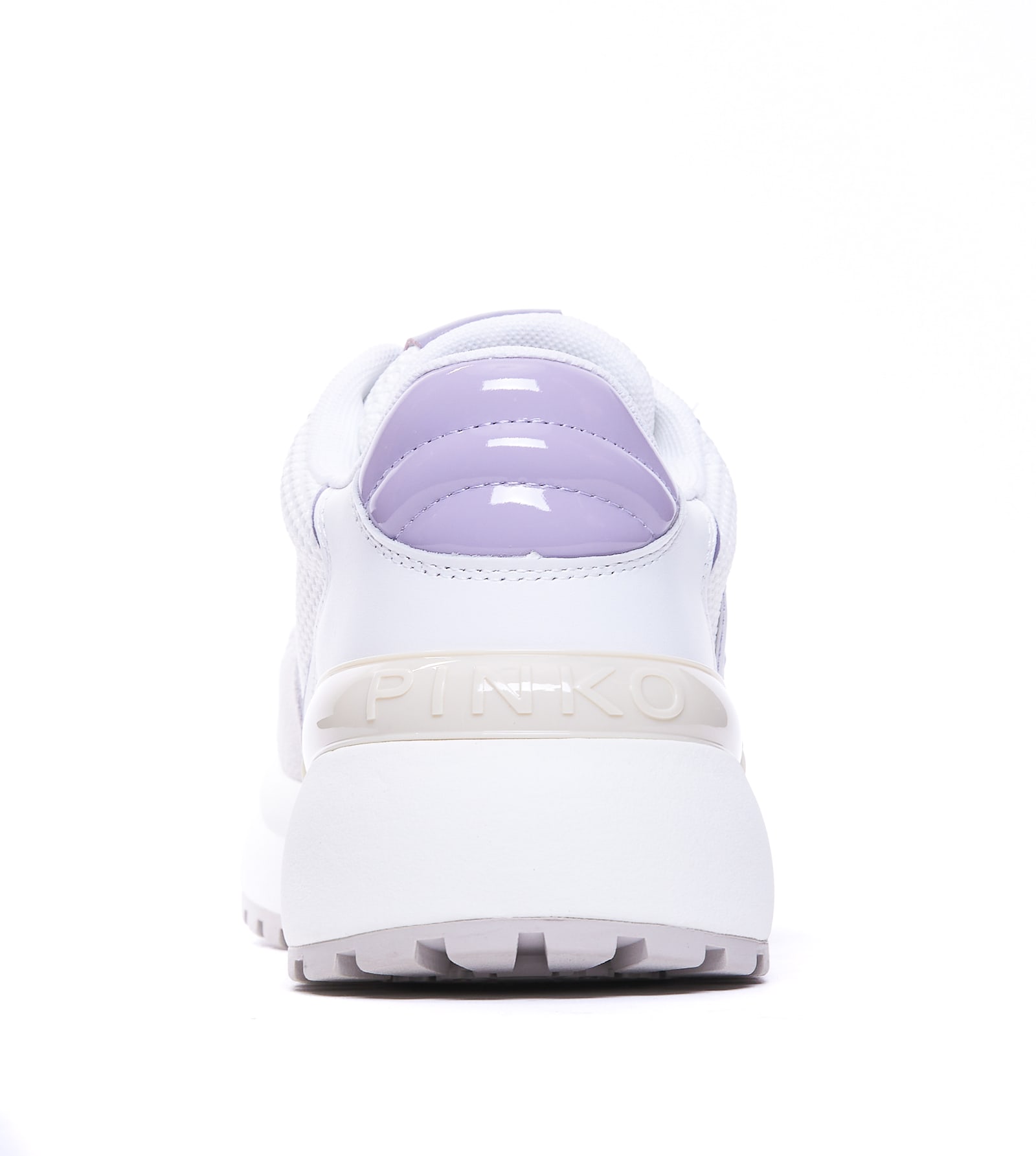 Pinko Sneakers Mesh Panel Rubber Sole In White