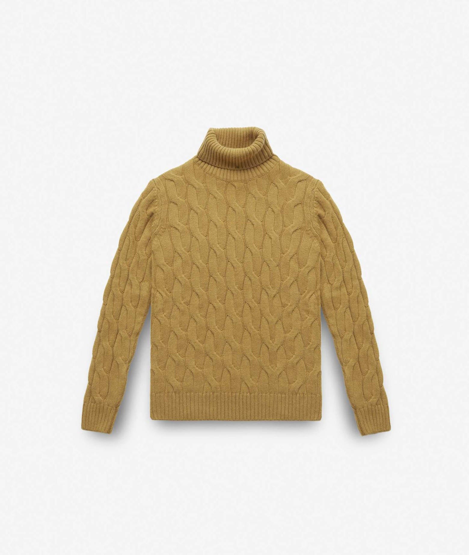 Larusmiani Turtleneck Sweater Col Du Pillon Sweater In Yellow