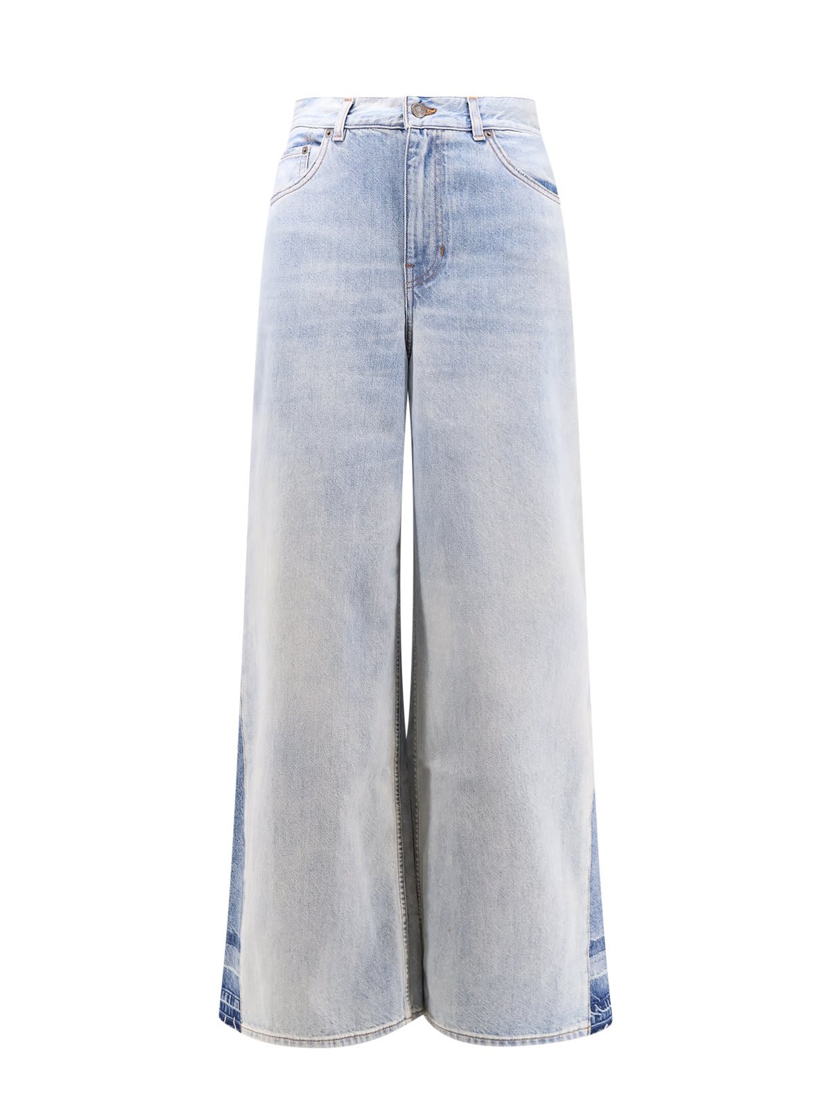 Chloé Logo Patch Wide-leg Jeans