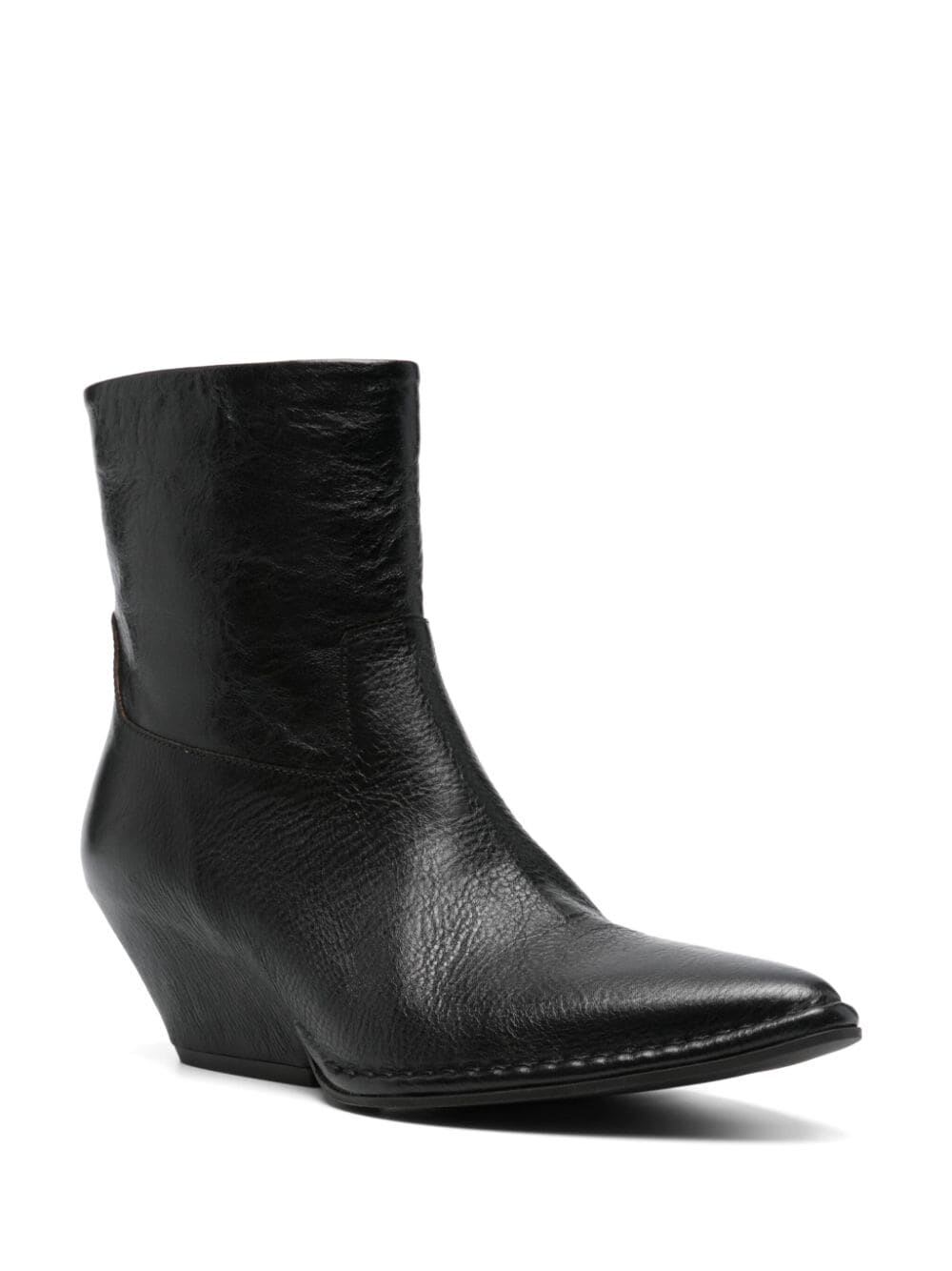 Shop Del Carlo Crio Low Boots In Piper Black