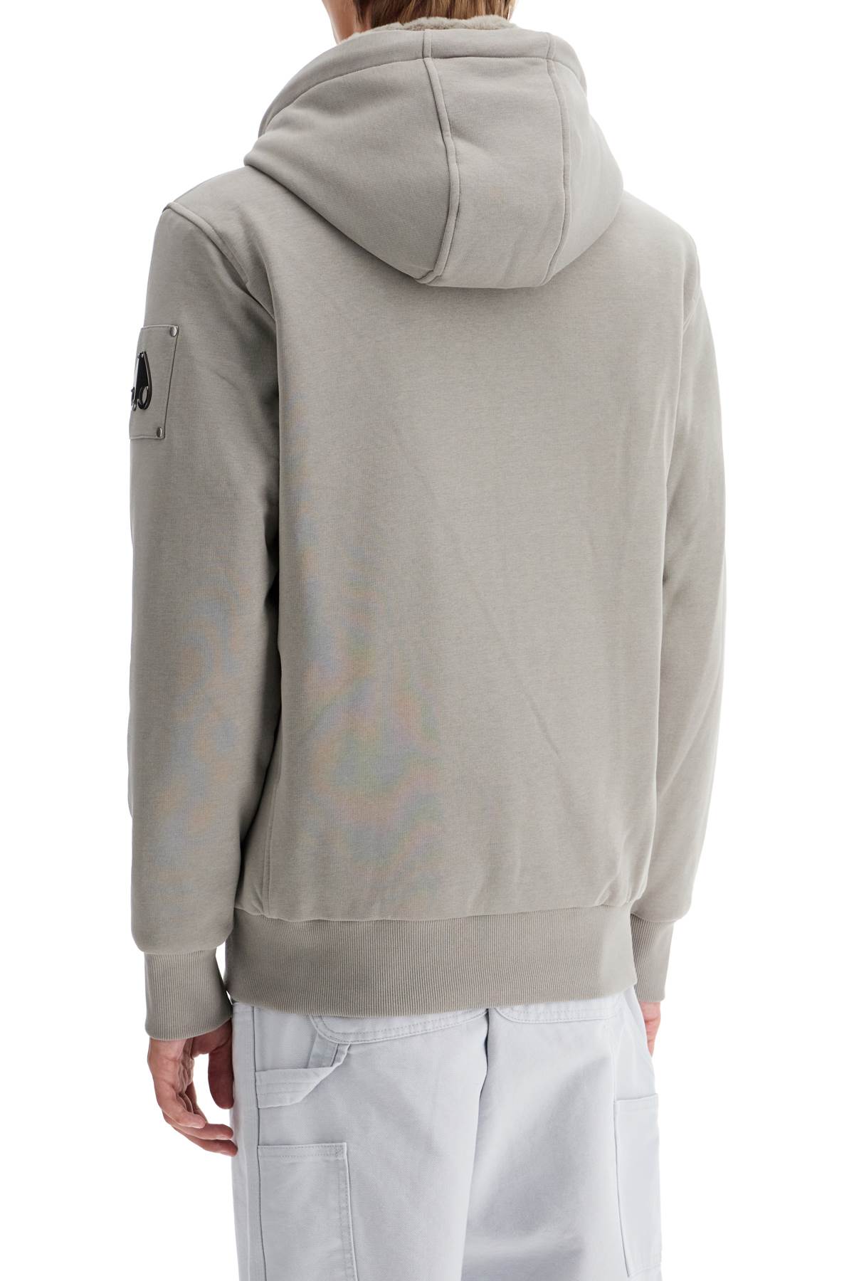 Moose Knuckles Bunny Jacket With Eco-fur Insert In Beige