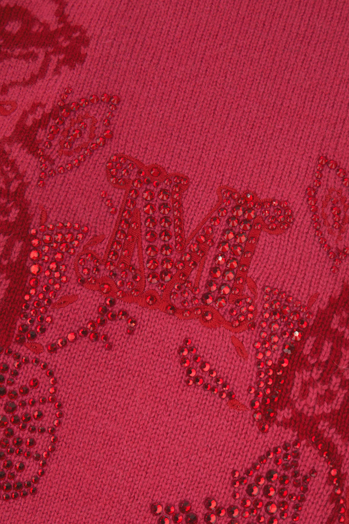 MAX MARA TYRIAN PURPLE WOOL BLEND SWEATER