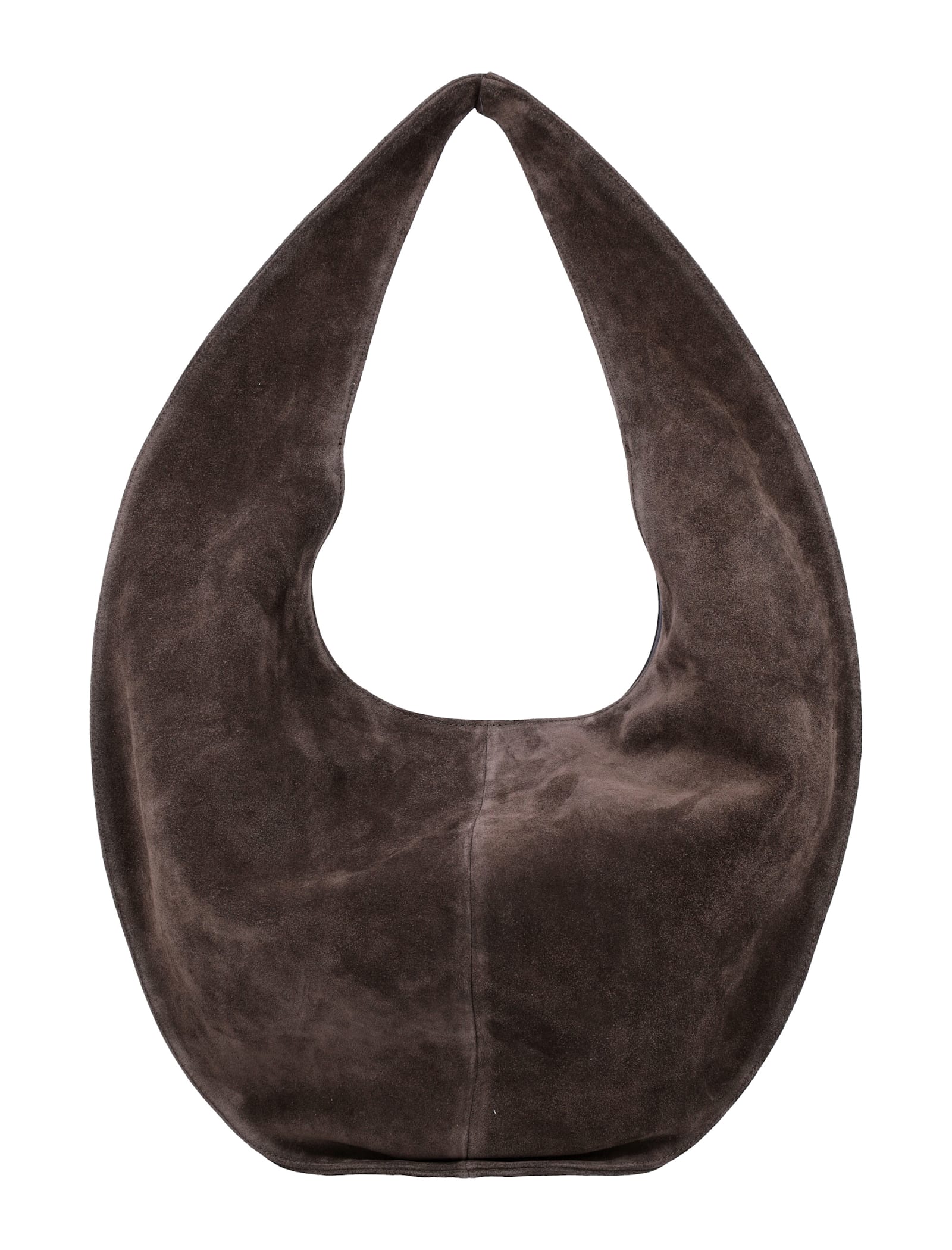 Maeden Market Tote Suede Leather Cocoa In Brown