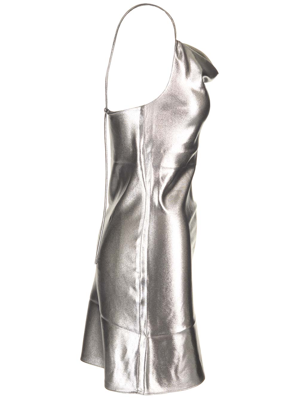 Shop Rotate Birger Christensen Mini Slip Dress In Silver