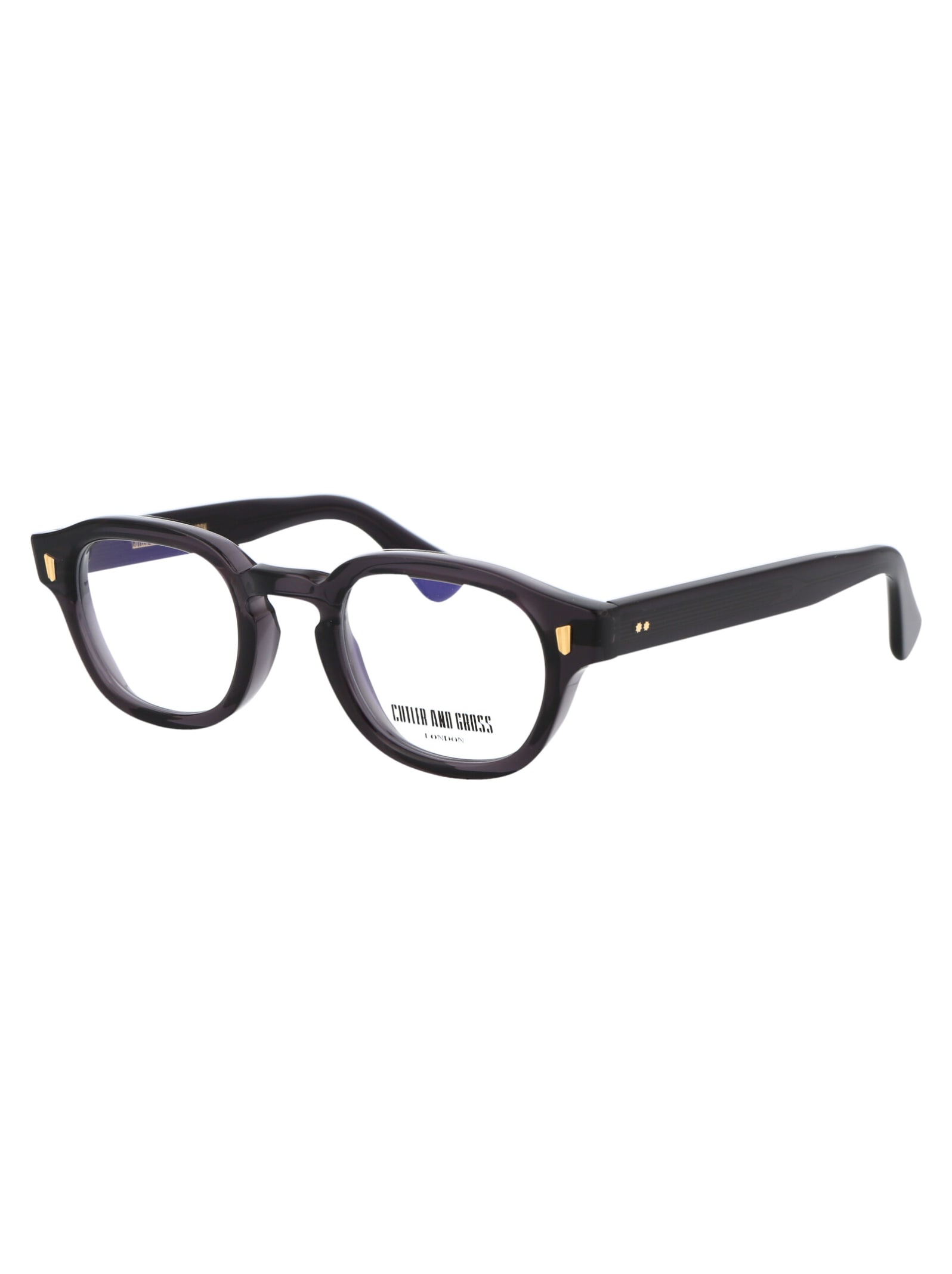 Cutler And Gross Dark Grey Acetate Glasses In Brown