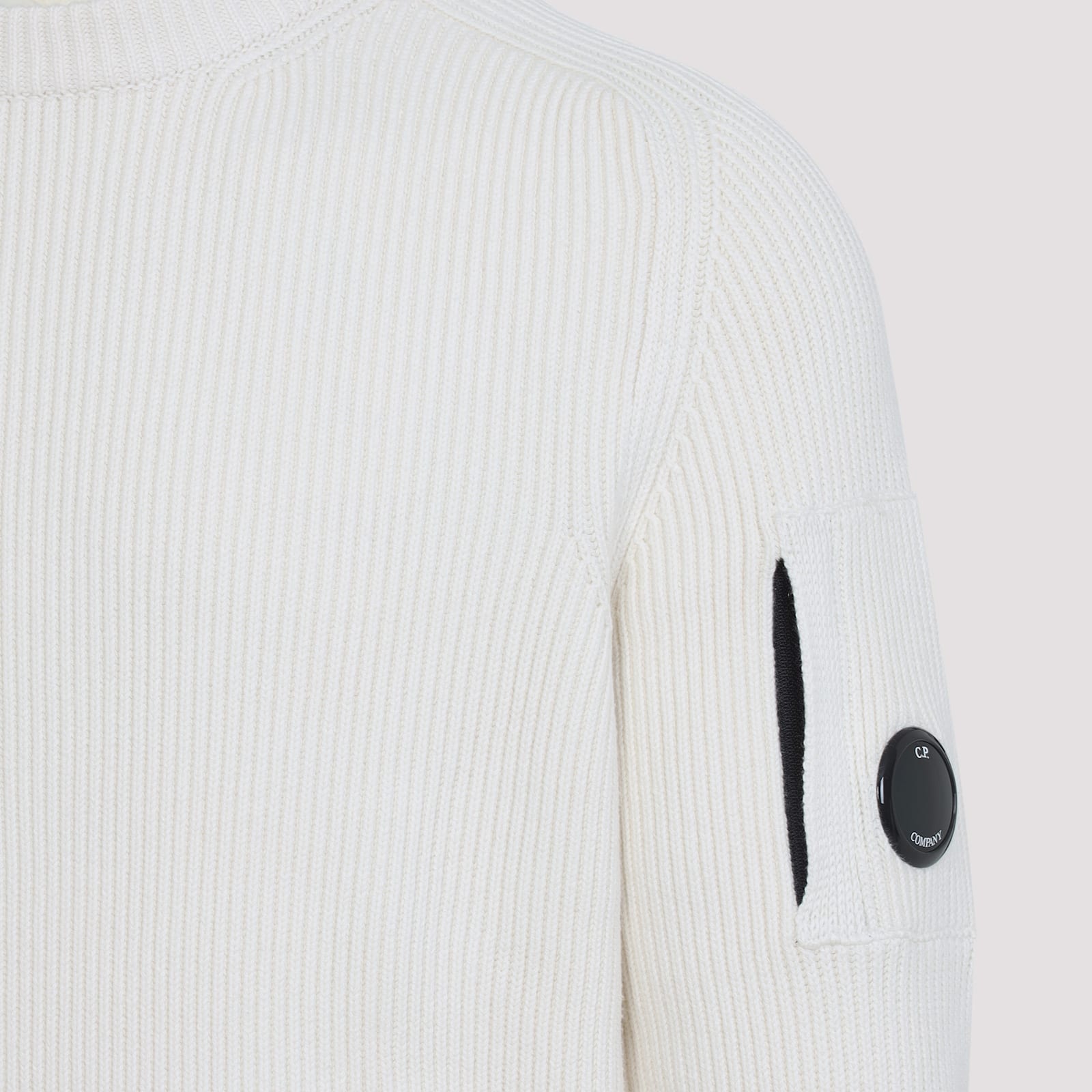 C.p. Company C. P. Company Man Sweater Ivory Size 44 Cotton In White