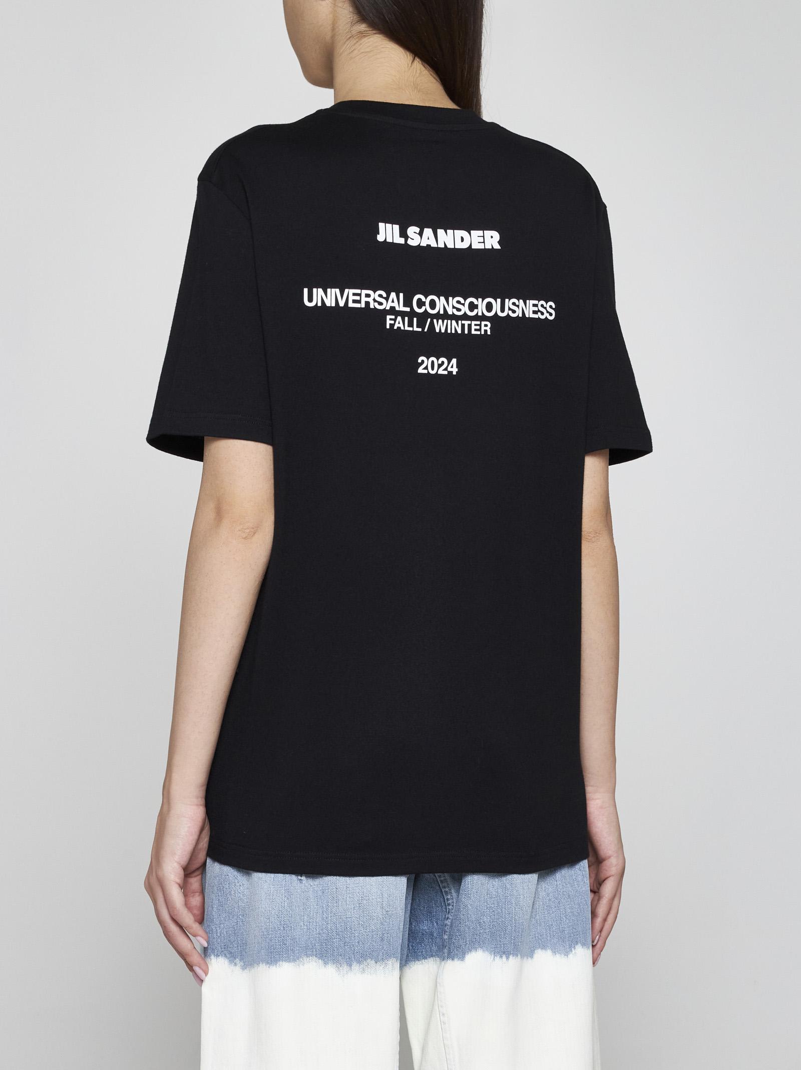 Shop Jil Sander Cotton T-shirt In Nero