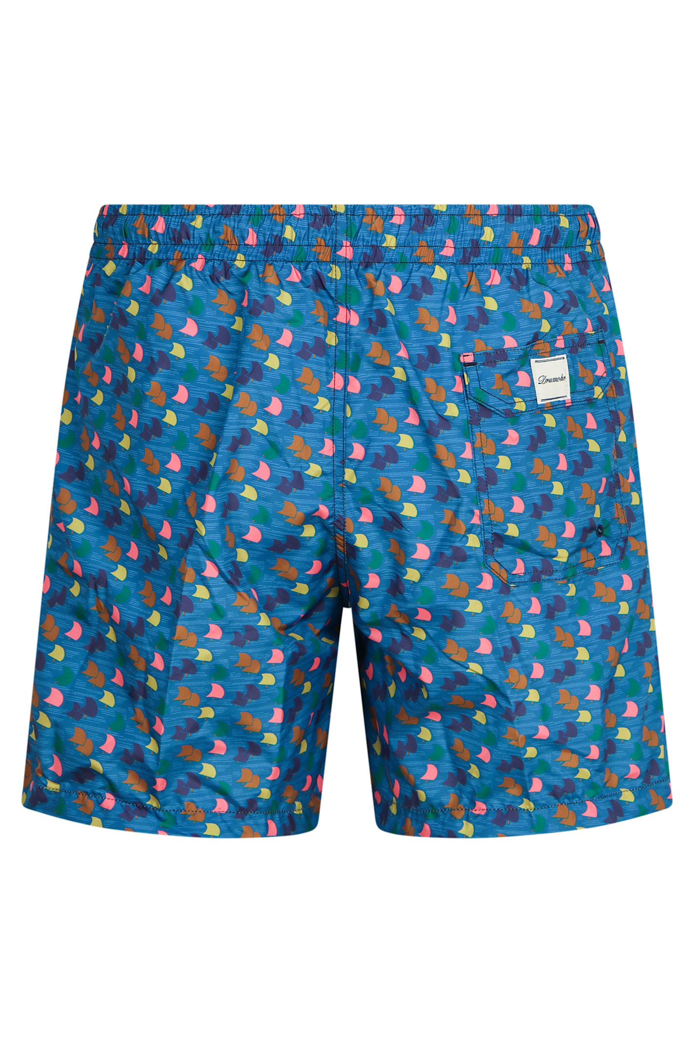 Drumohr Printed Swim Shorts In Blue