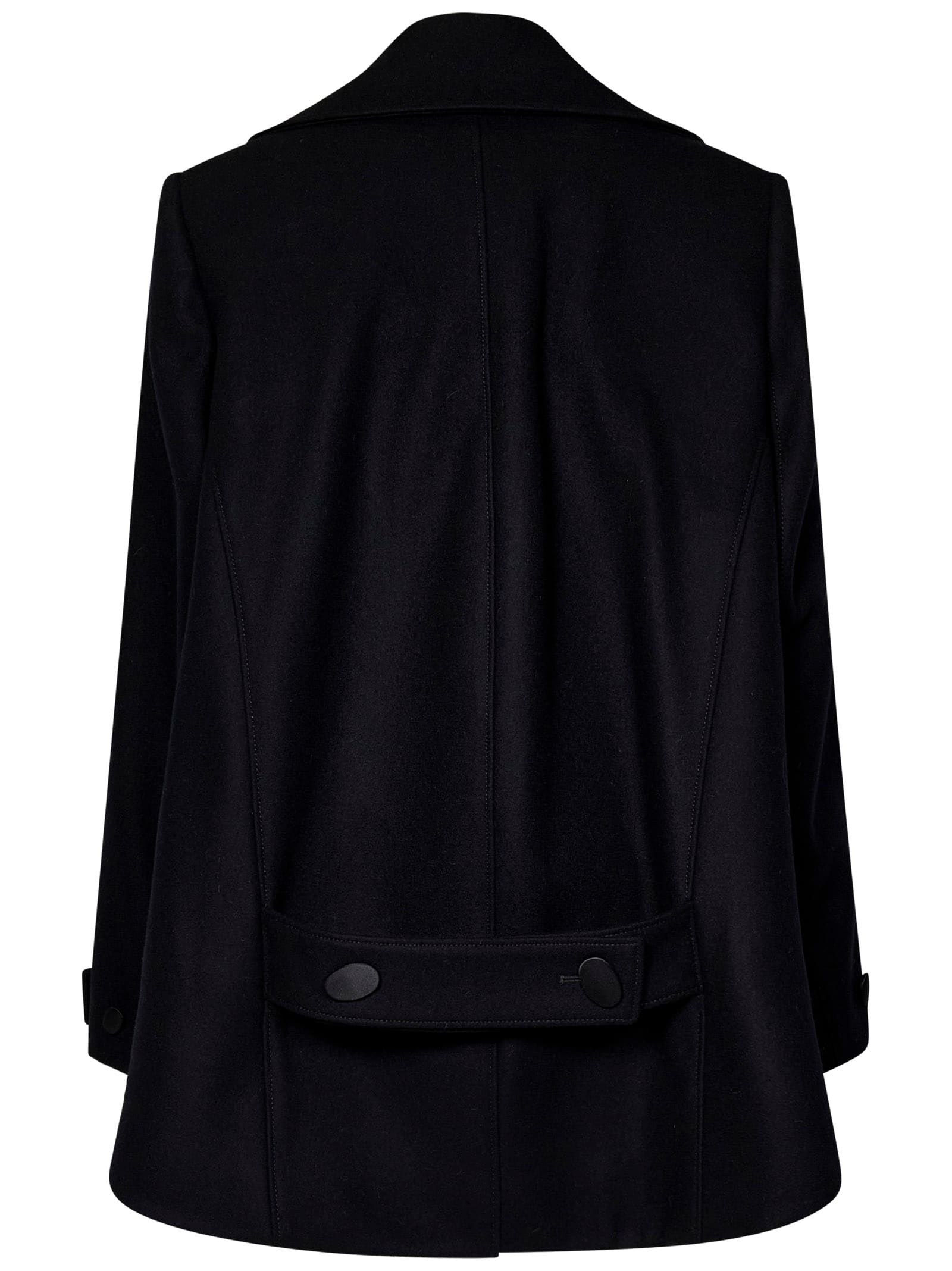 Shop Givenchy Coat In Black