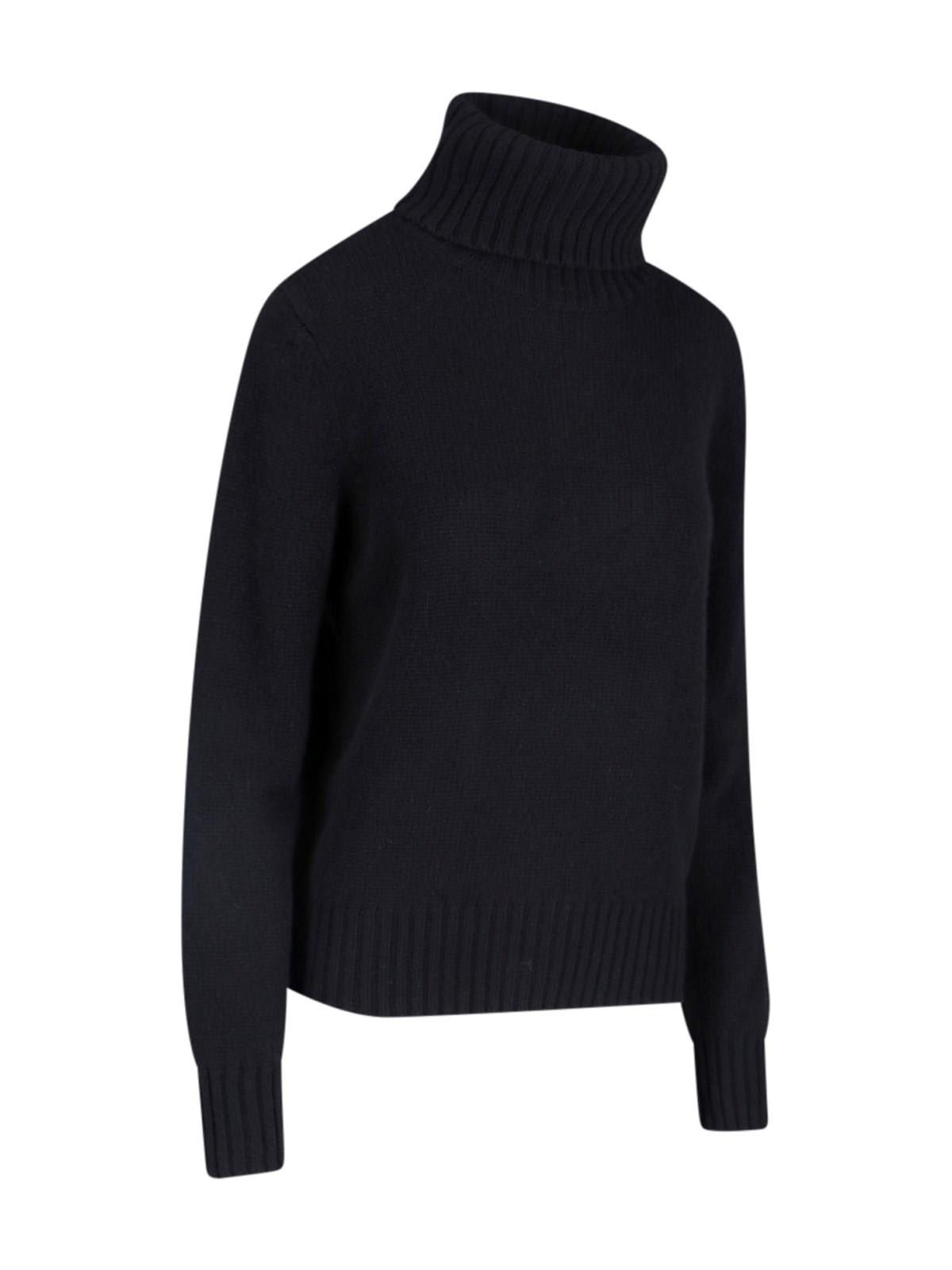 Shop Ralph Lauren Turtleneck Sweater In Polo Black