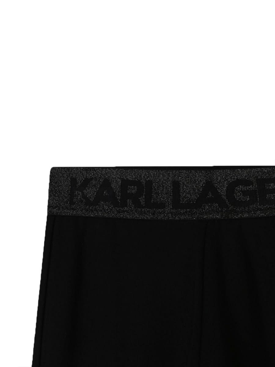 Shop Karl Lagerfeld Leggins In Black