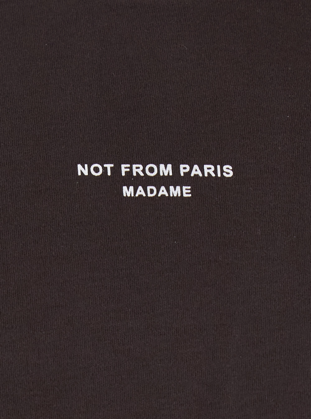 Drôle De Monsieur Drole De Monsieur T-shirt Not From Paris Madame In Brown