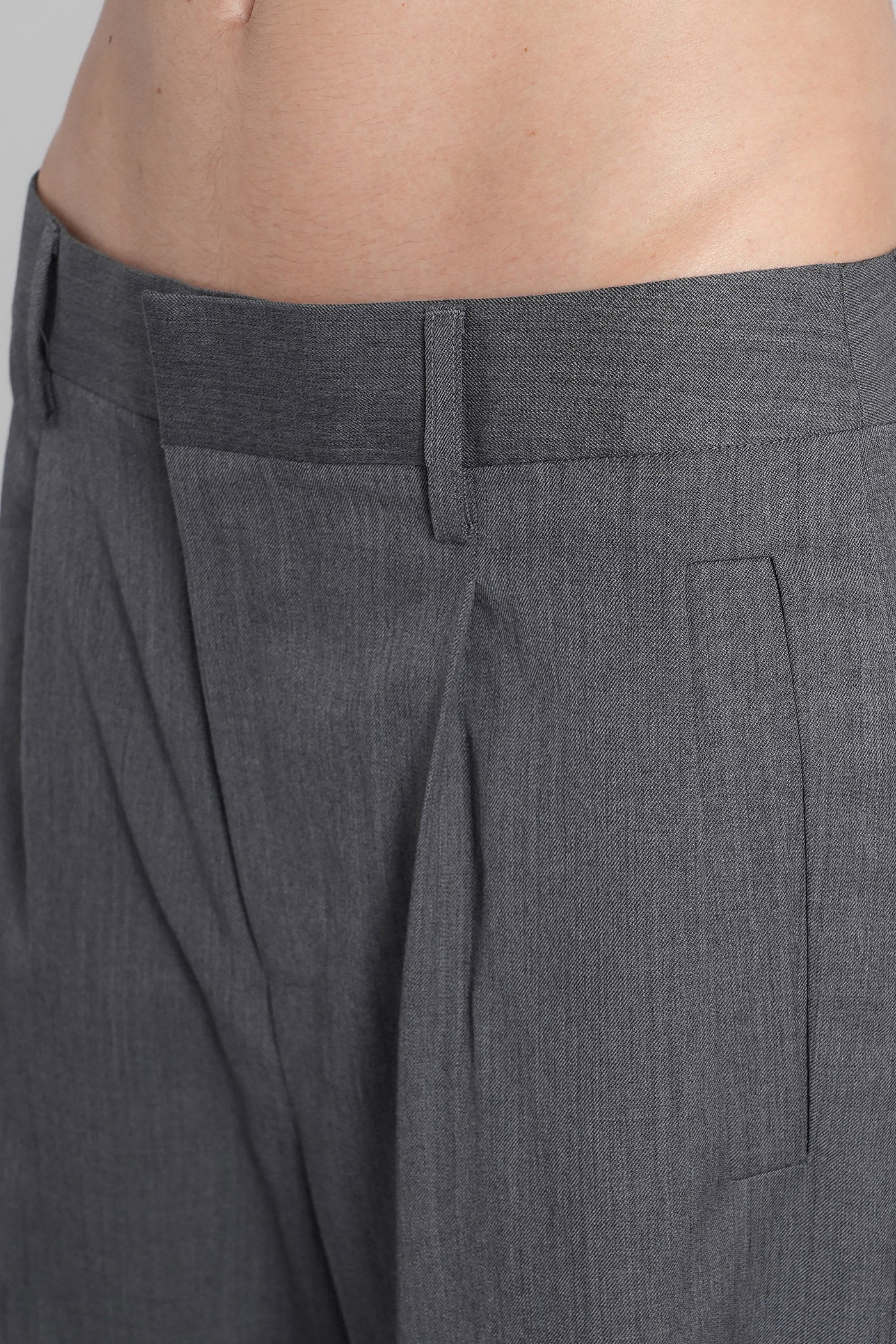 Entire Studios Father Suiting Pants In Grey Wool In Gray