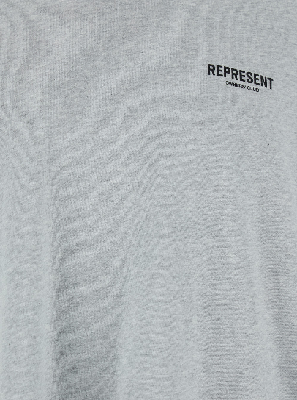 Represent Grey T-shirt With Logo On The Front And Maxi Logo On The Back In Cotton Man In Grey
