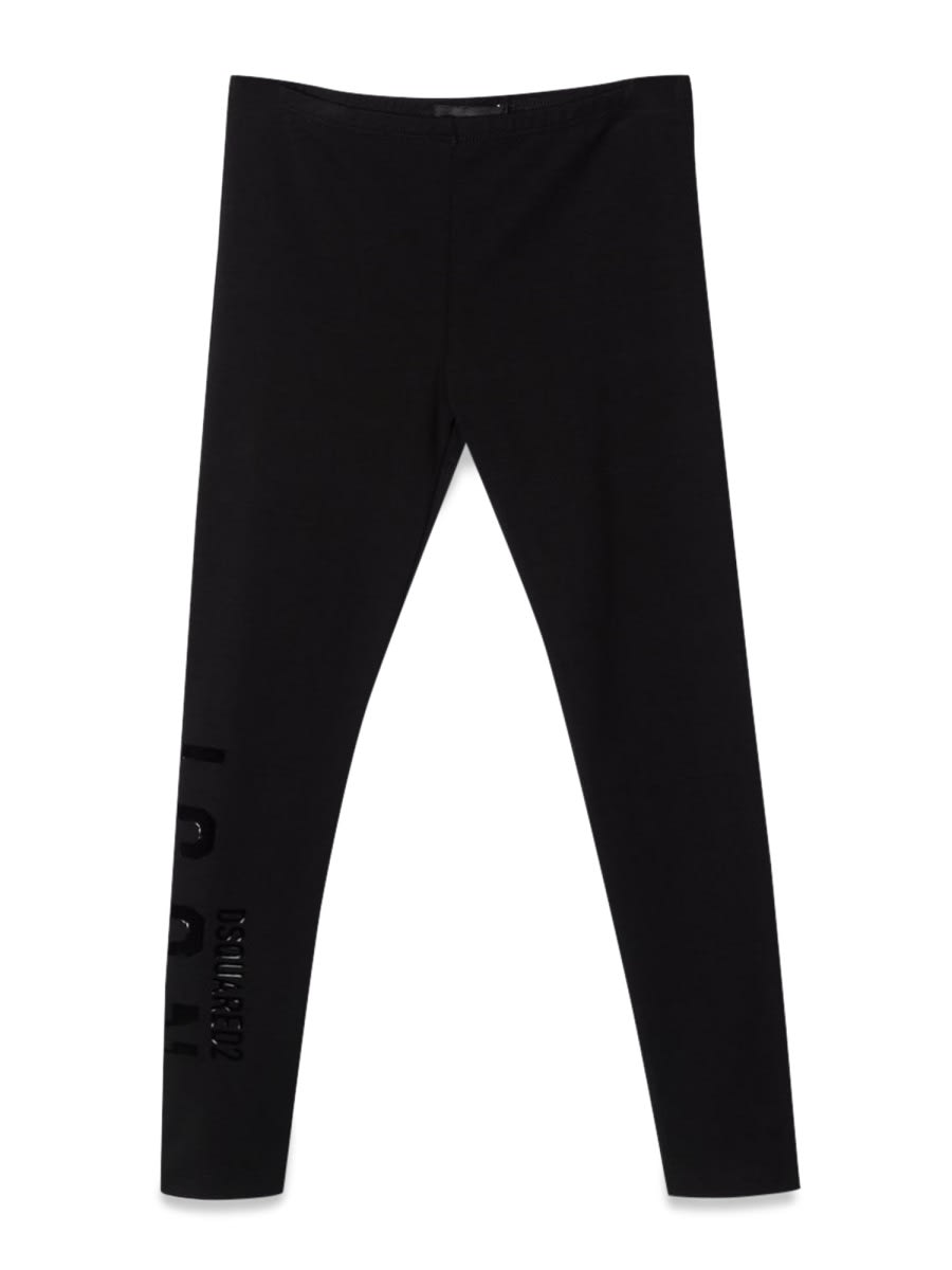 Dsquared2 Kids' Pantaloni In Black