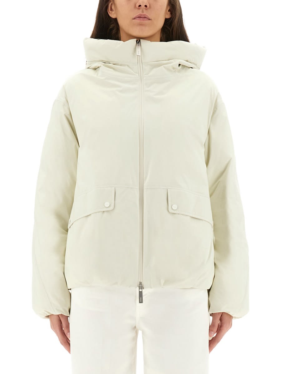 Herno Laminar Goretex Jacket With Hood In White