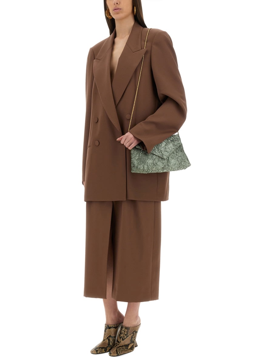 Shop Dries Van Noten Wool Skirt With Belt