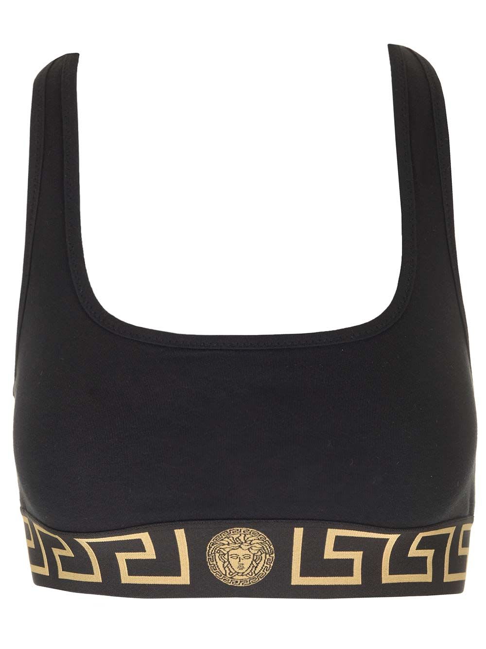 Shop Versace Underwear Top In Black