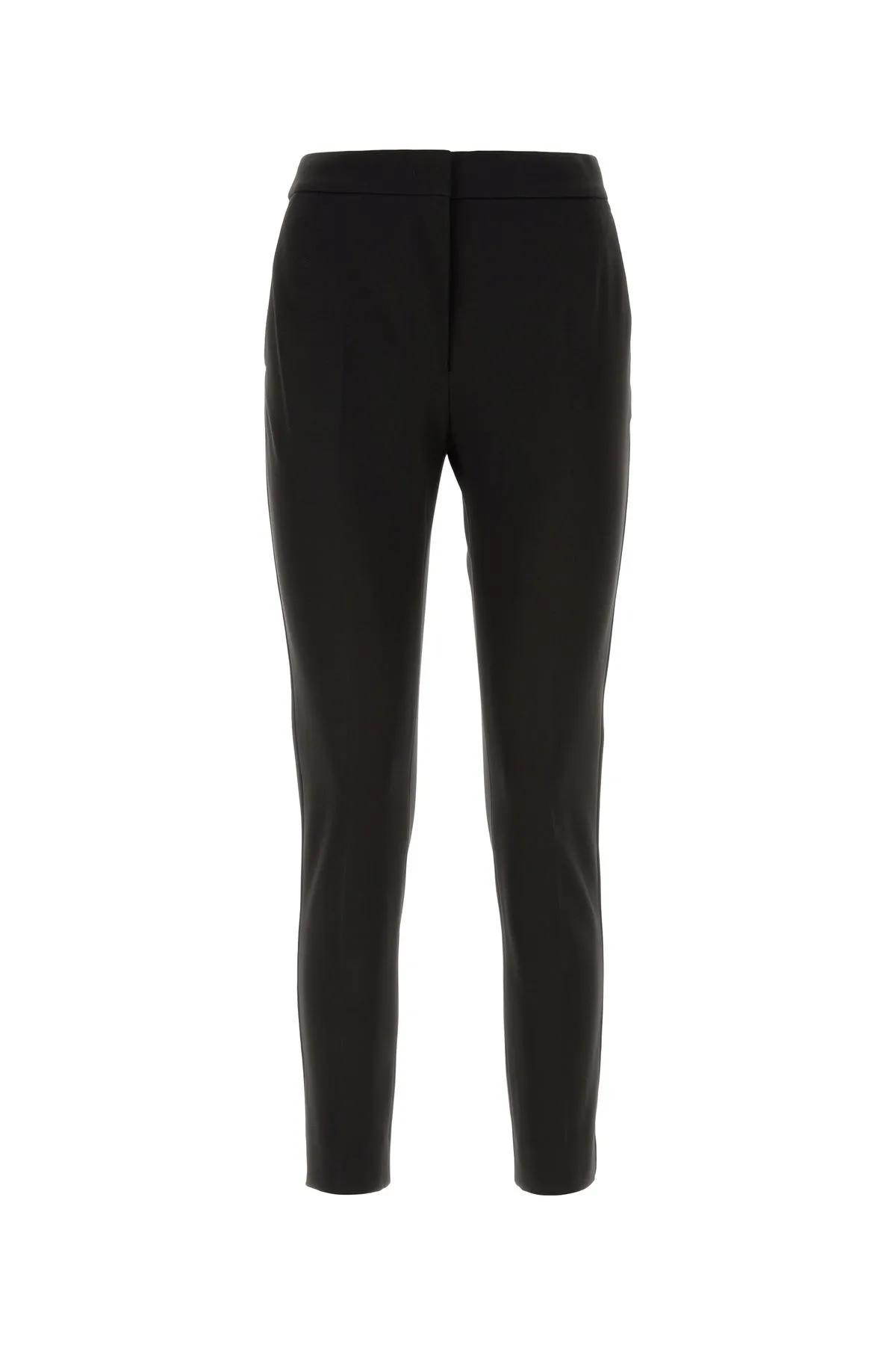 Shop Max Mara Black Stretch Viscose Blend Pegno Pant