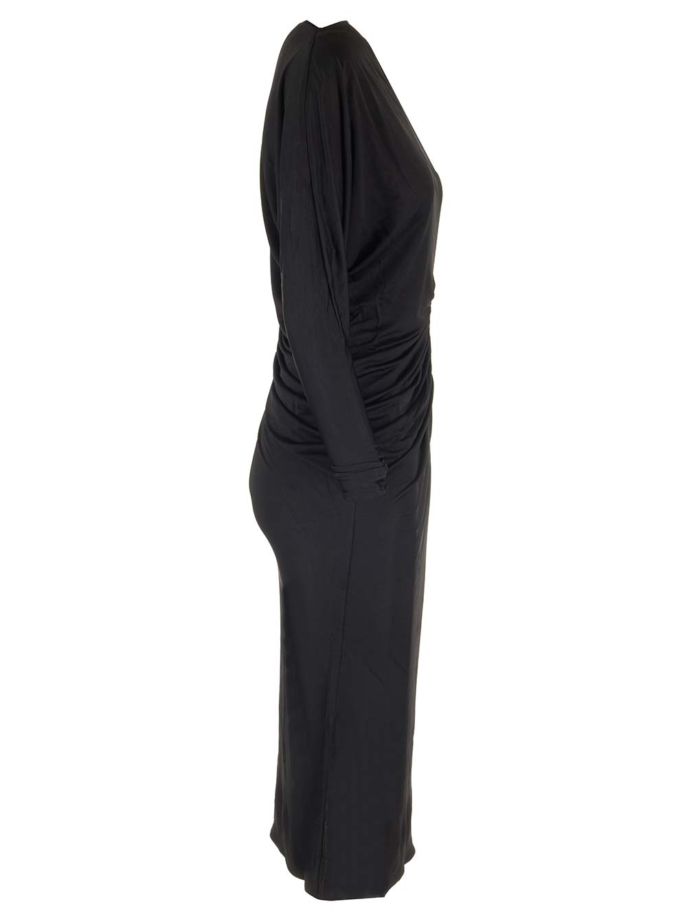 Shop Khaite Oron Dress In Black