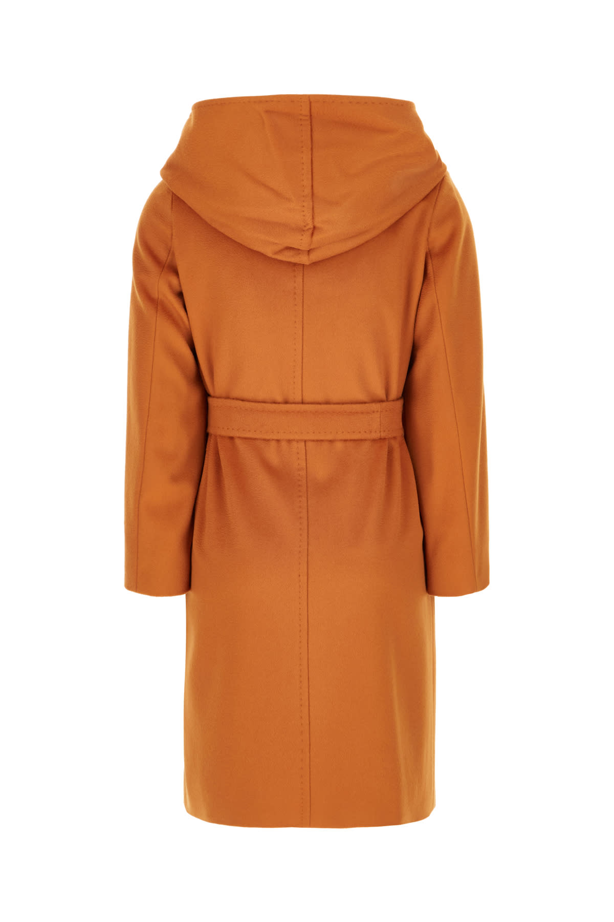 Max Mara Newmang Orange Coat In Zucca