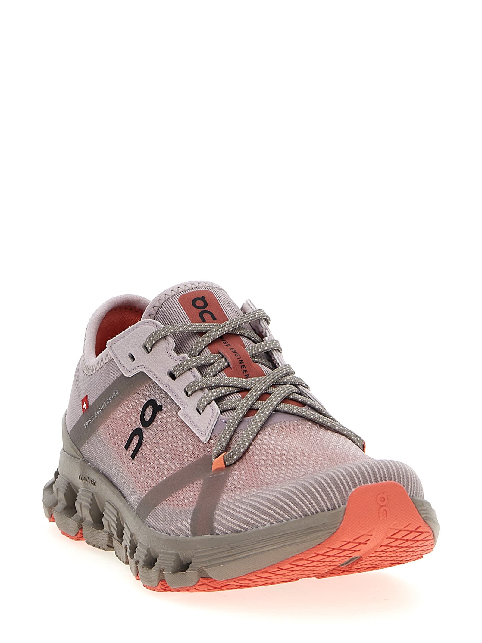 On Cloud X 4 Ad Rubber-trimmed Recycled-mesh Sneakers
