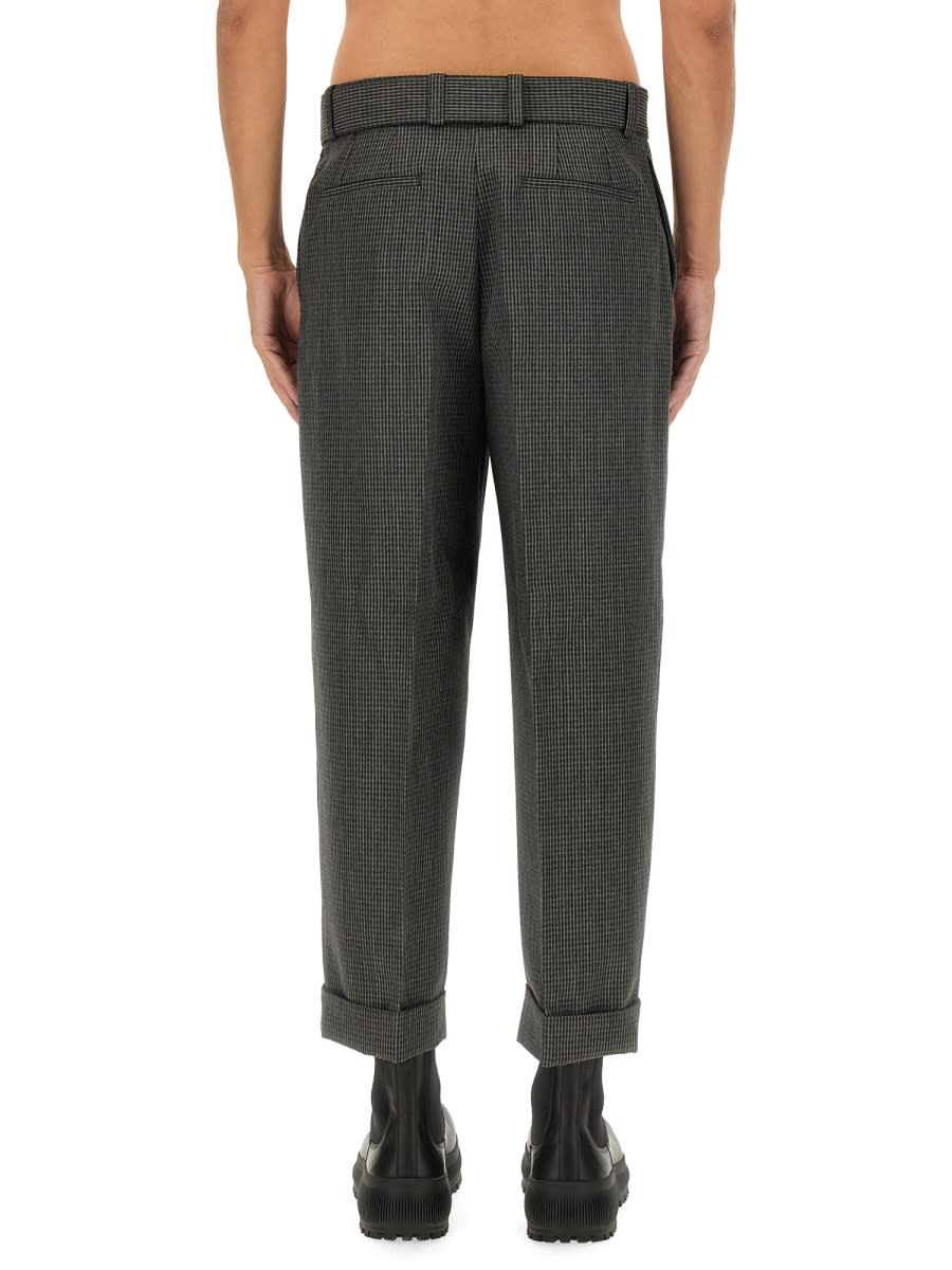 Shop Jil Sander Wool Pants In Grey