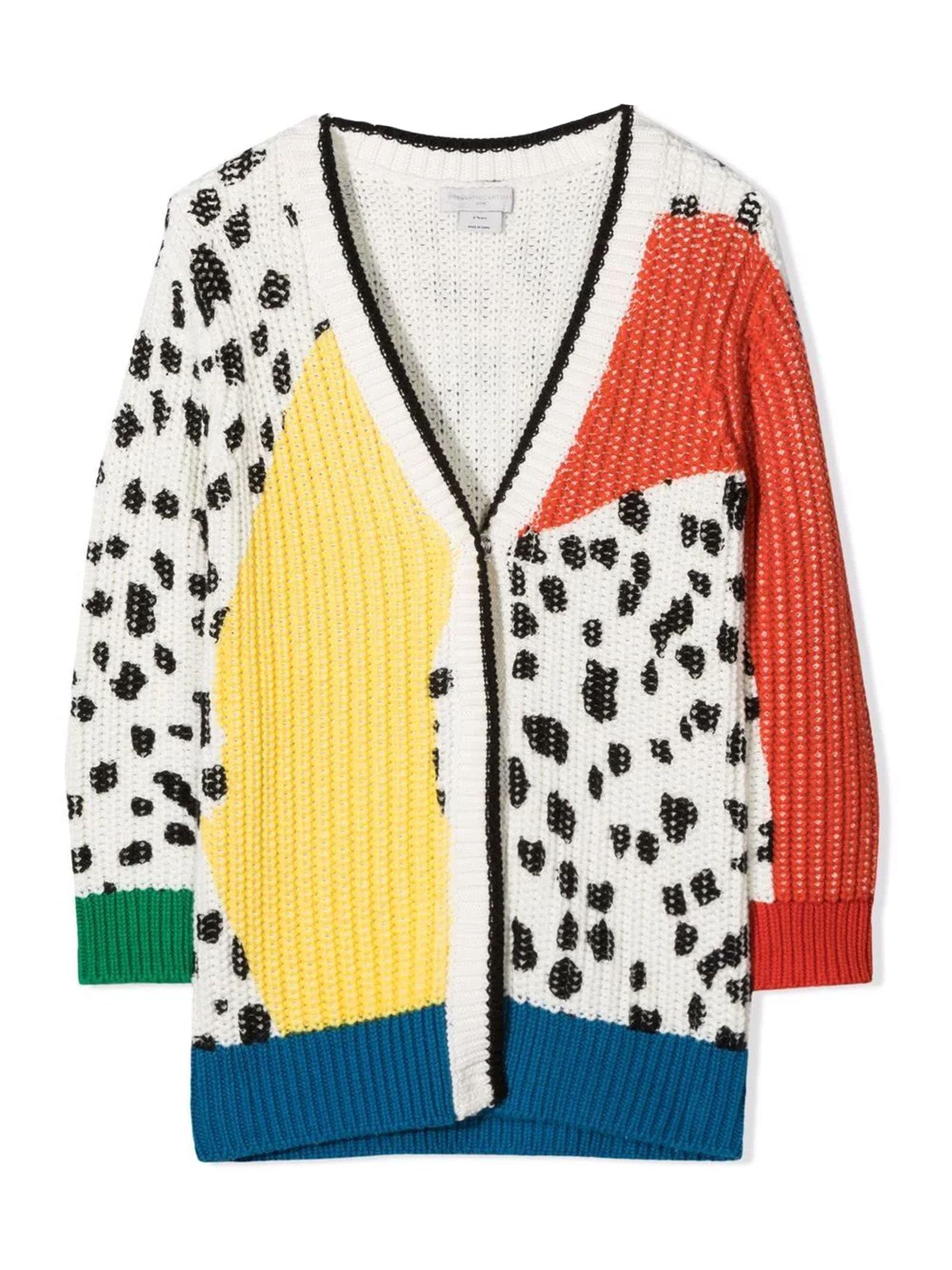 Stella McCartney Kids Multicolour Cotton-wool Blend Cardigan