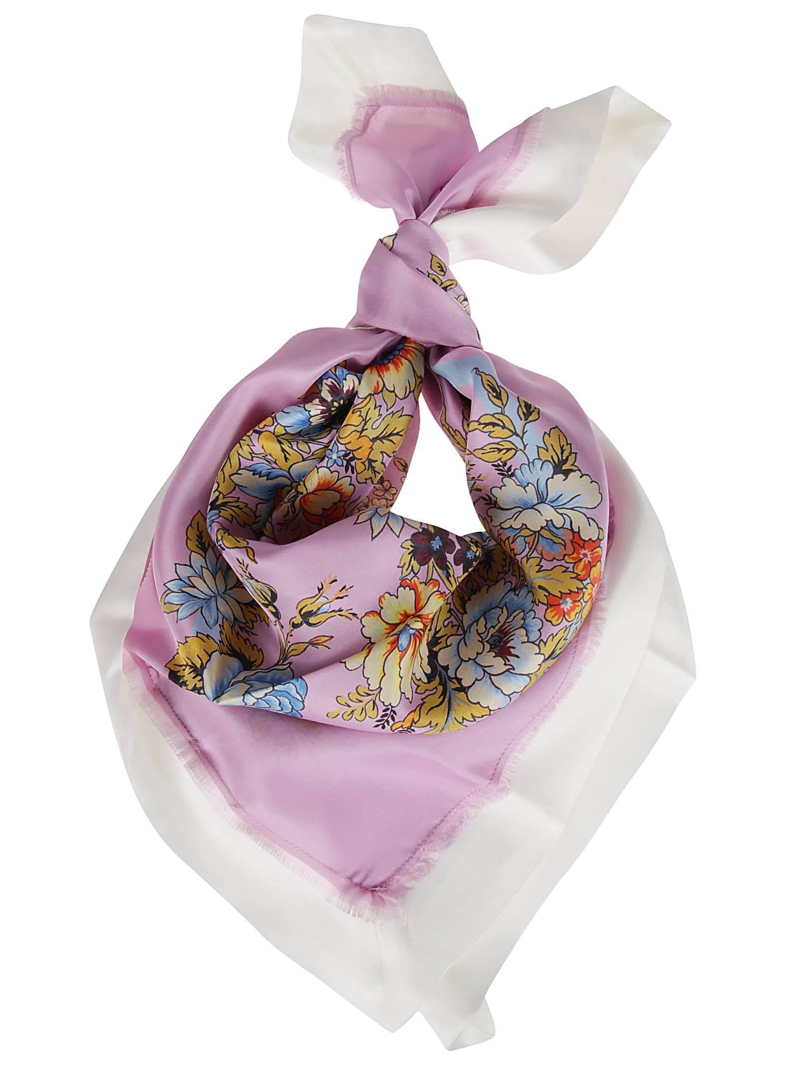 Shop Etro Norma Foulard In Rosa Fantasia