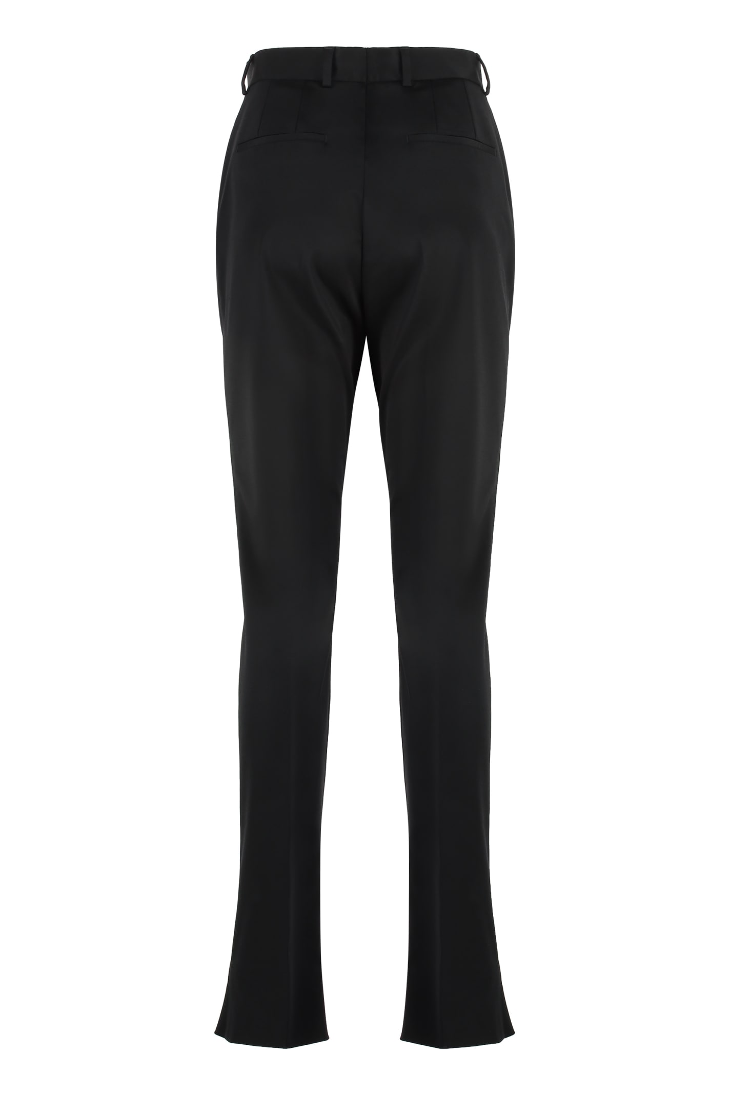 Shop Dolce & Gabbana Cady Trousers In Black