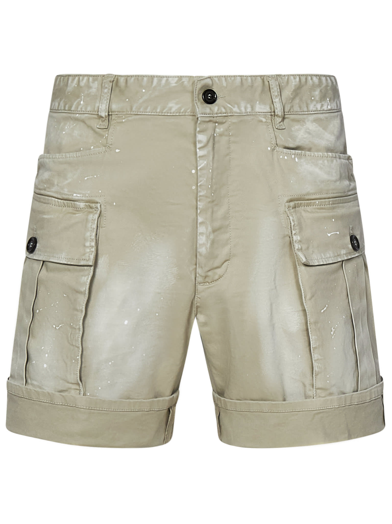 Dsquared2 Light Spots Marine Shorts In Neutral