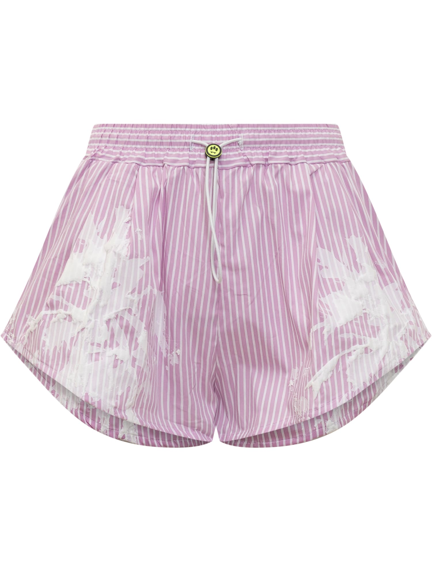 Shop Barrow 3d Palm Shorts In Loto/lotus