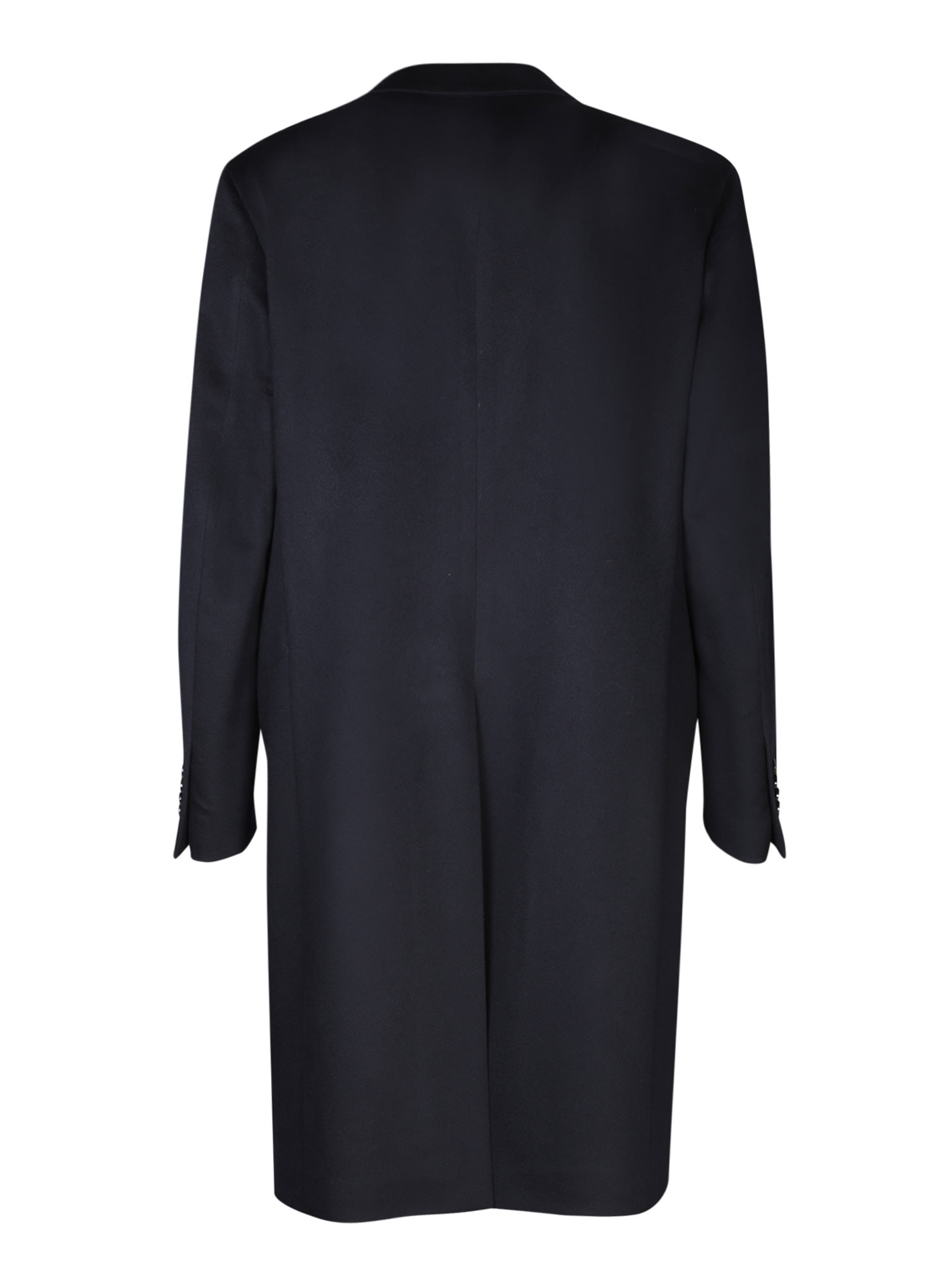 Shop Lardini Blue Cashmere Coat